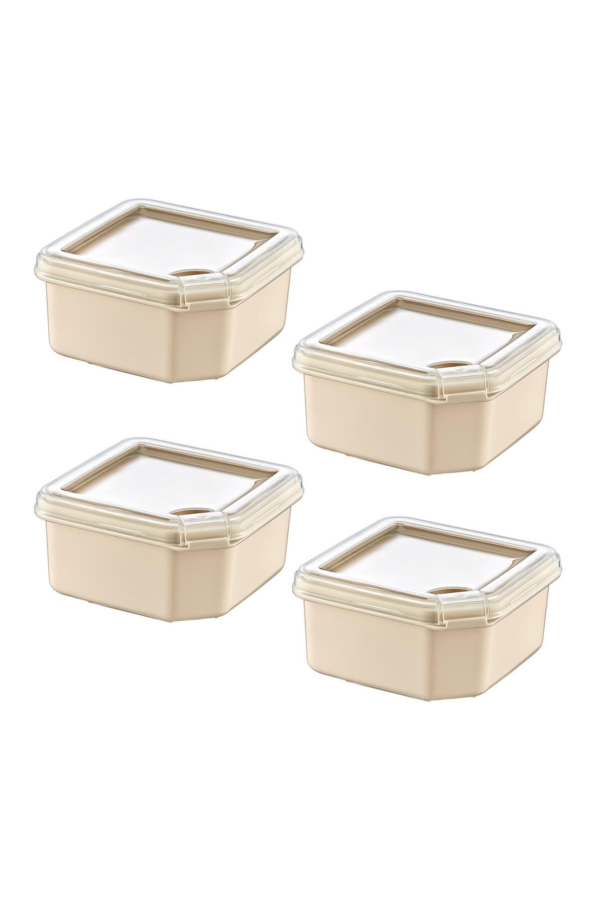 Smartware-Latte 1000 ml - Set of 4 Q-Box Storage Containers 1