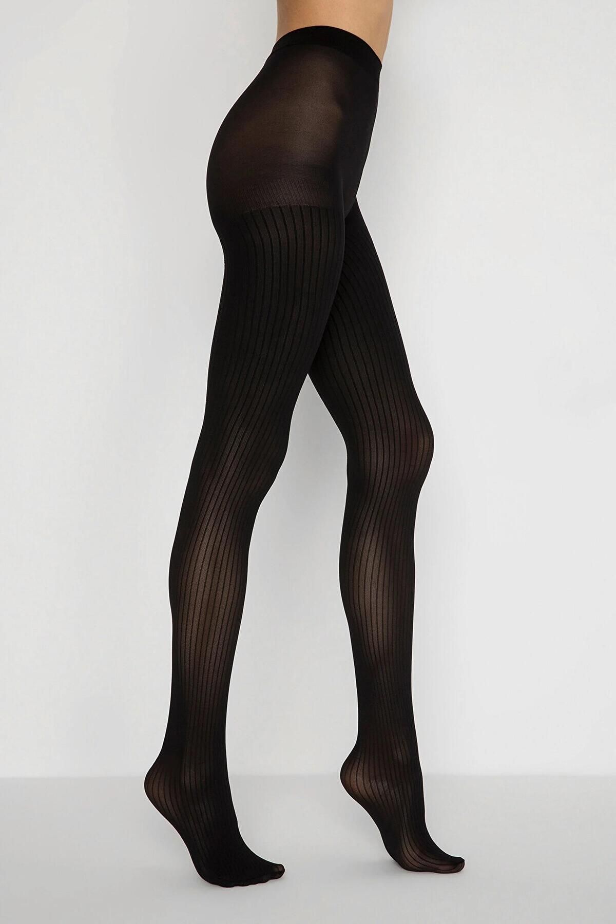 DoDe Flora-Dore Pearl Ribbed Pantyhose 1