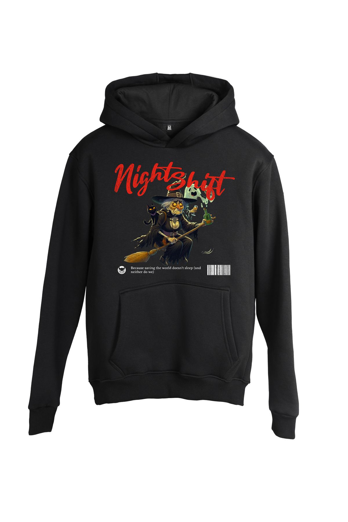 2XB Night Shift Unisex Oversize Kapüşonlu Sweatshirt