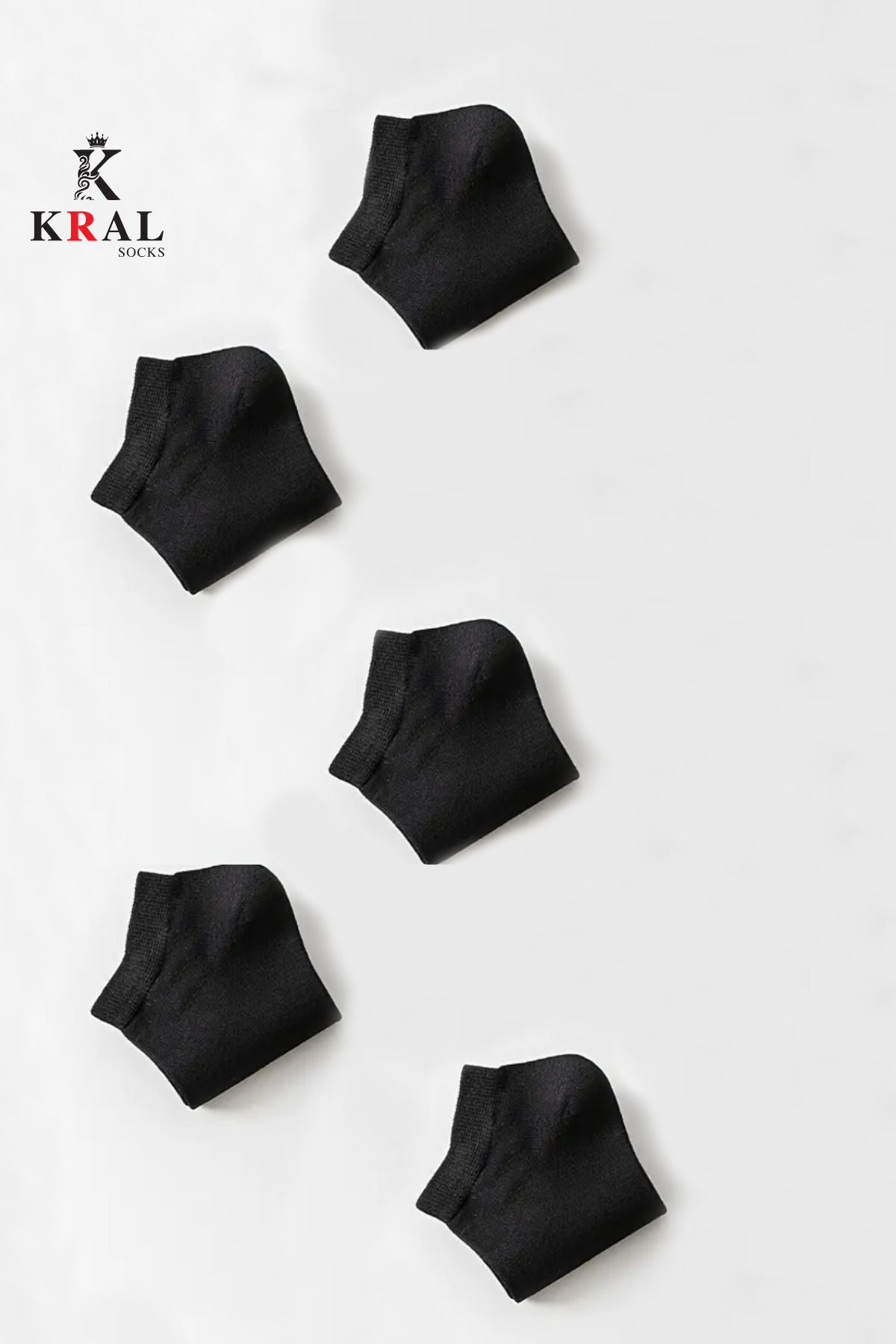 KRAL SOCKS  10 Çift Unisex Pamuklu Düz Desen Ekonomik Bilek Boy Çorap - Görsel 7