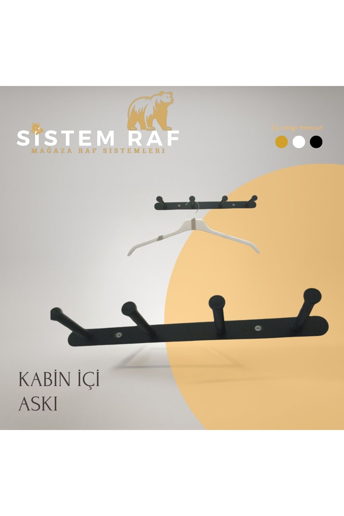 sistem raf Kabin İçi Askılık - Deneme Kabini Askılığı