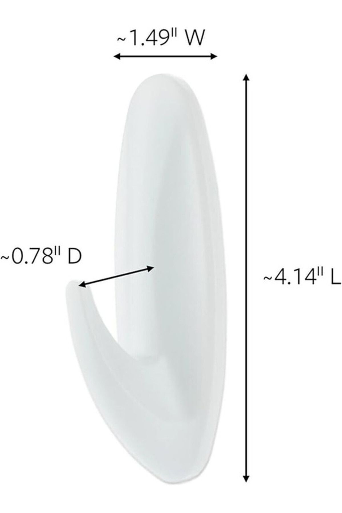 COMMAND-3M COMMAND™ DESIGNER HOOK WITH BATH STRIPS LARGE 17083B 1HK+2S/ PK 2