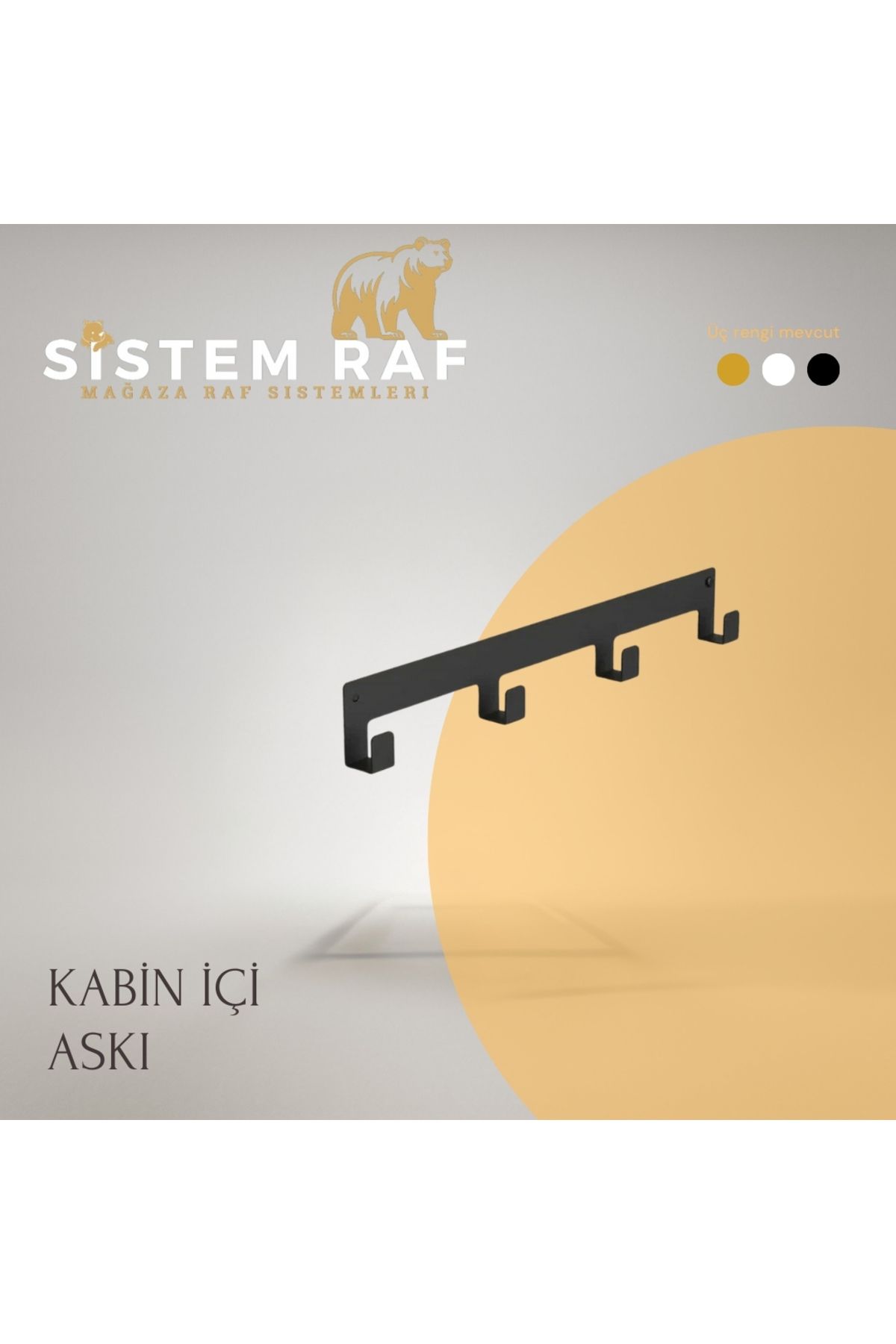 sistem raf Kabin İçi Askılık - Deneme Kabini Askılığı