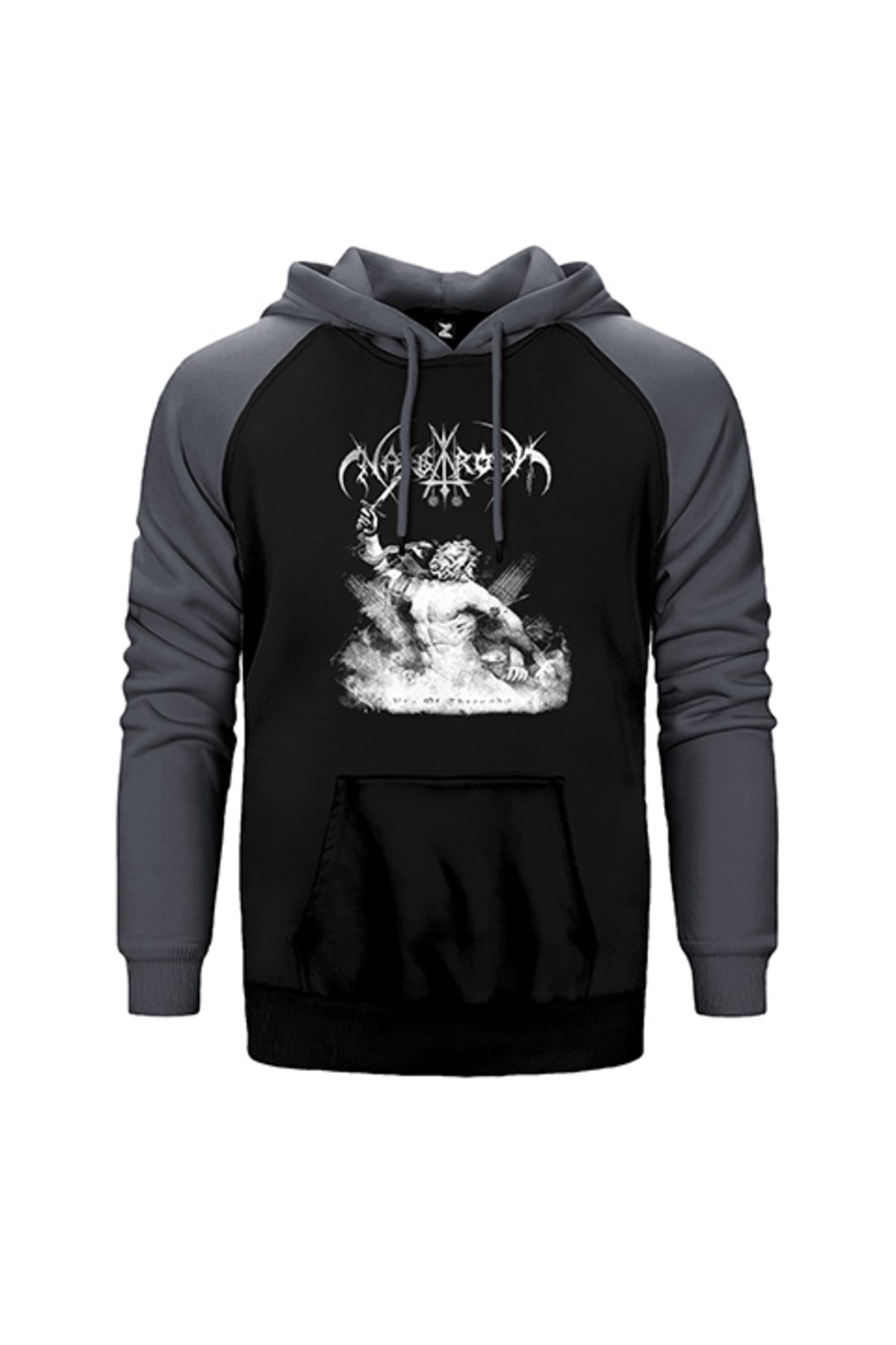 Z zepplin Nargorot Era Of Threnody Gri Renk Reglan Kol Kapşonlu Sweatshirt