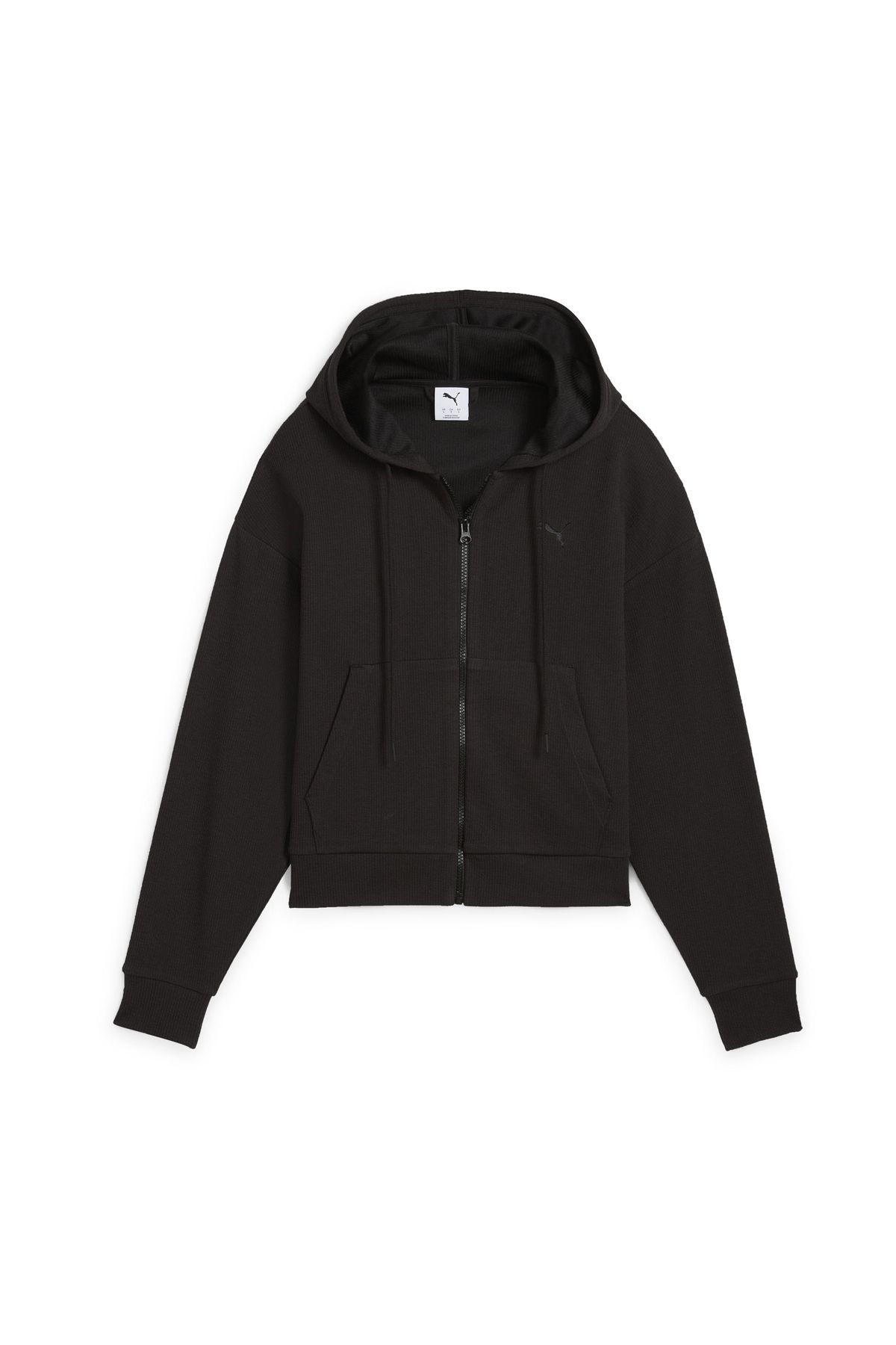 Puma 685056-01 Puma Her Crop Full-Zip Hoodie Kadın Ceket Siyah