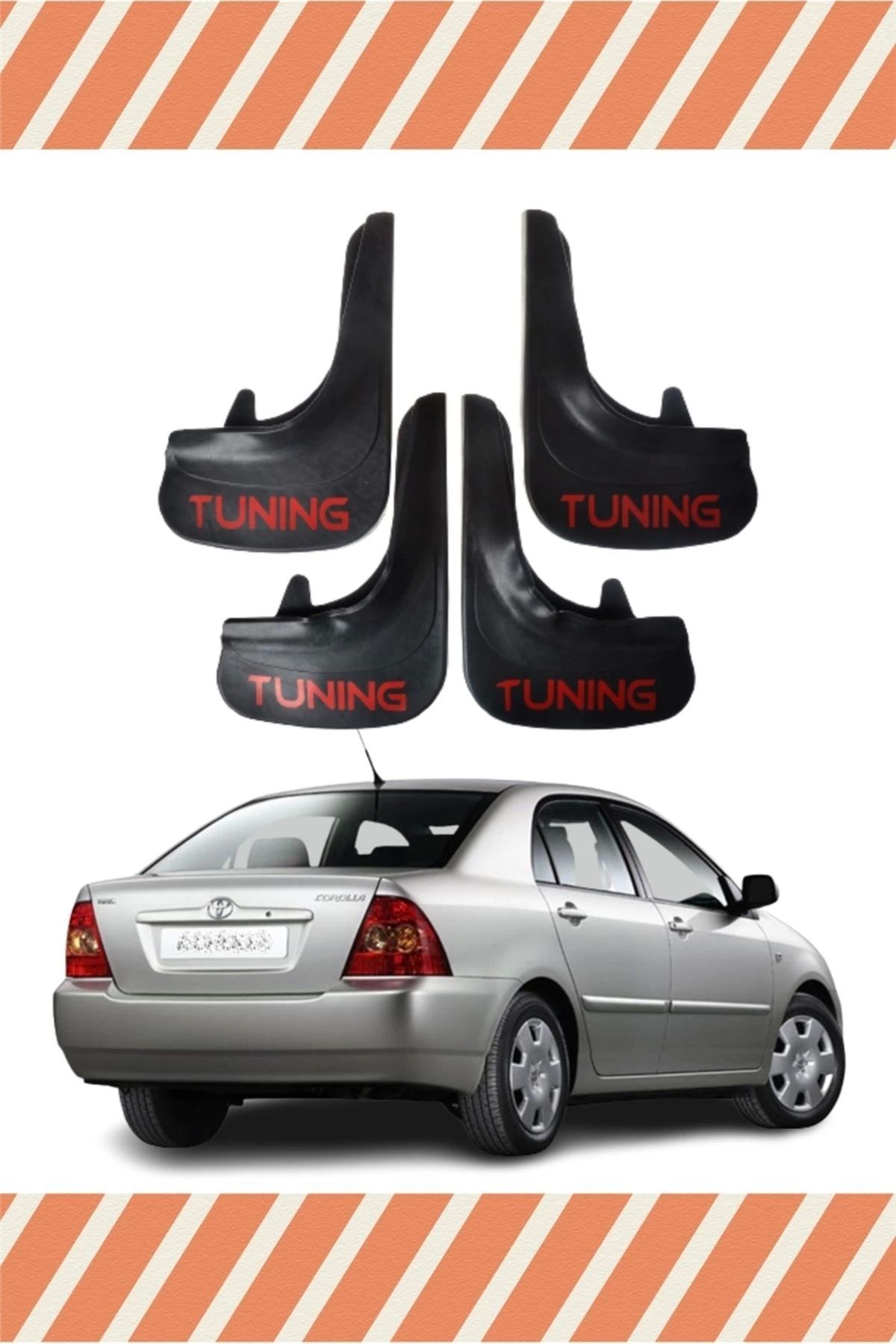 Alpax Toyota Corolla tüm kasalar tuning yazılı 4’lü tozluk çamurluk paçalık