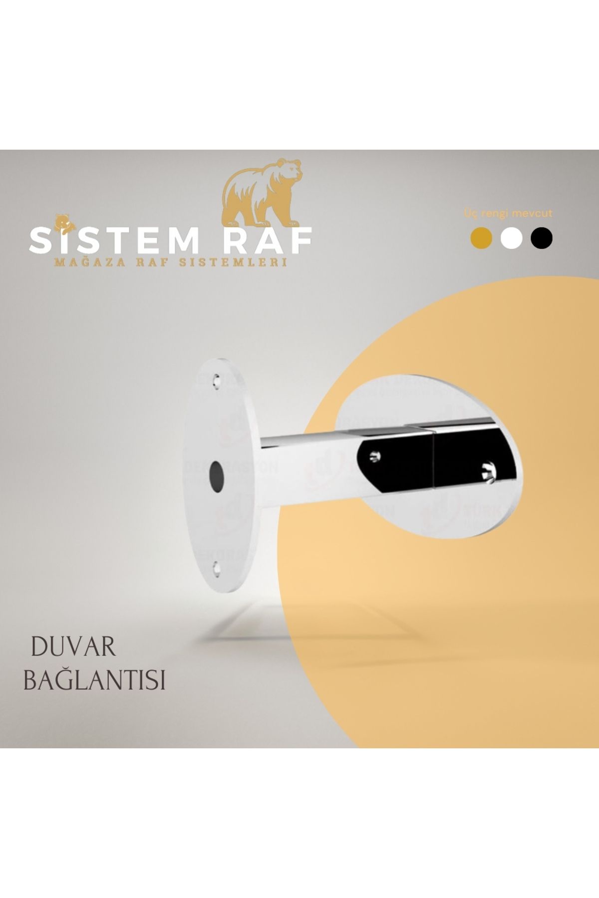 sistem raf Dikme Arkası Duvar Bağlantı Aparatı