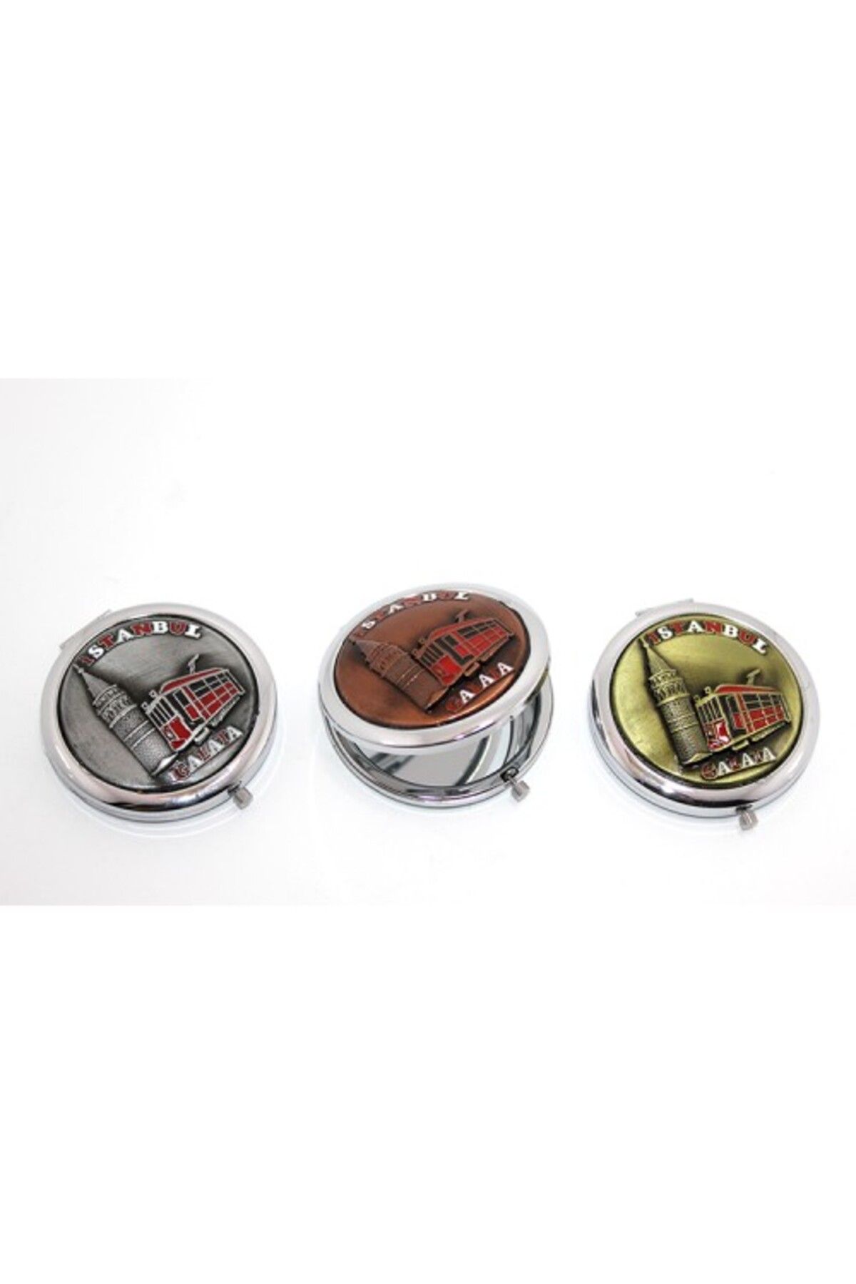 STARSTUFFS by BYA STARSTUFFS Metal İstanbul Temalı Kabartmalı El Aynası