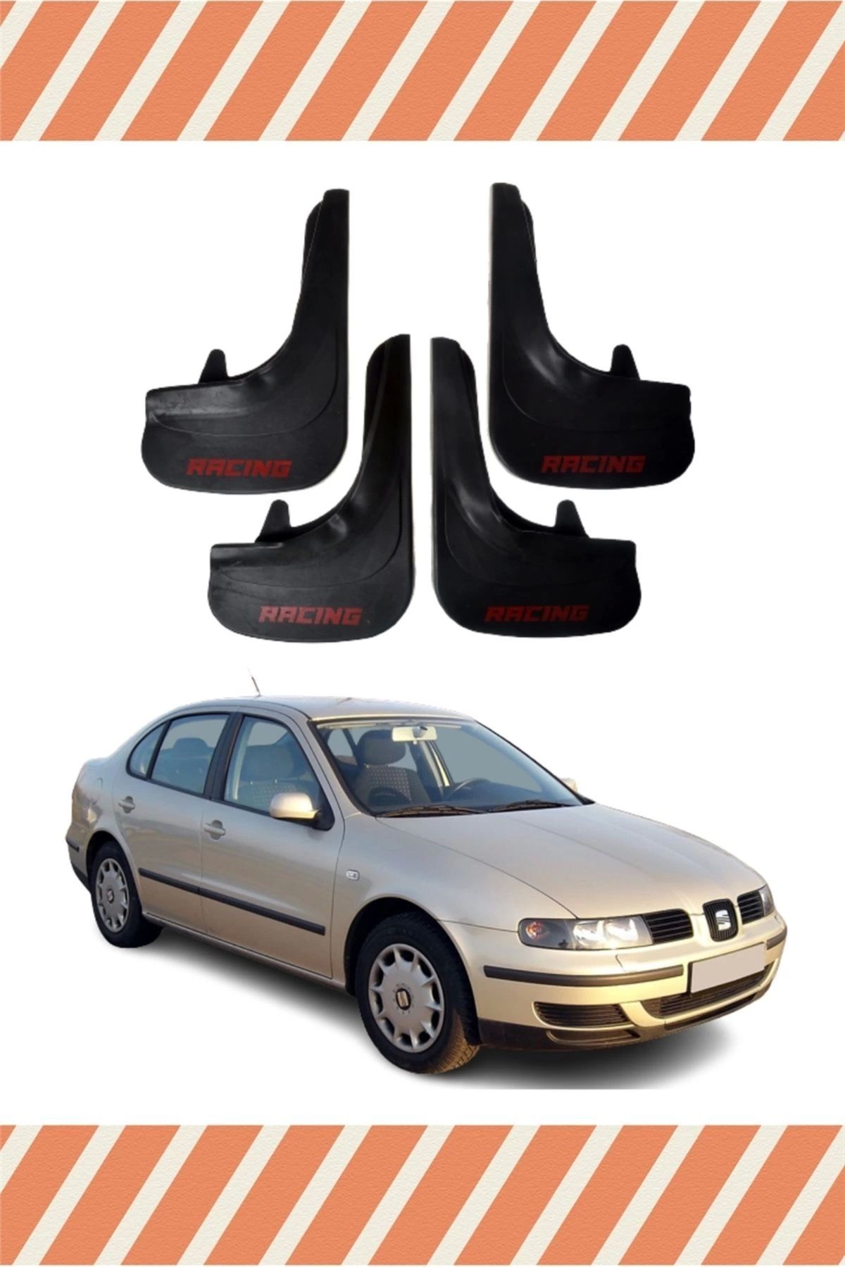 Alpax Seat Toledo Racing yazılı 4’lü tozluk çamurluk paçalık kaliteli koruma