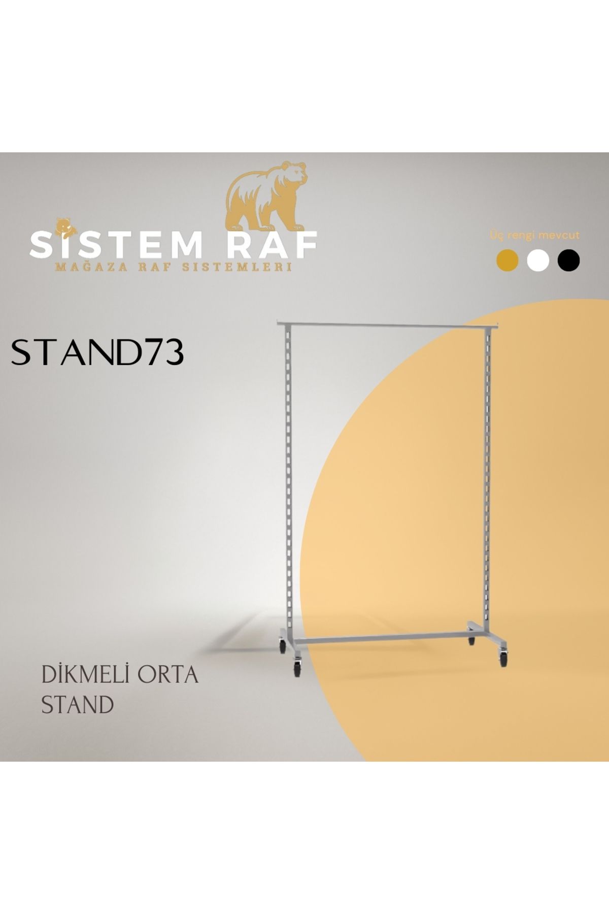 sistem raf Dikmeli Orta Stand - Elbise Askılığı