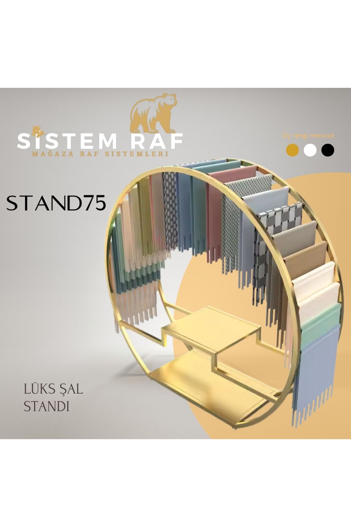 sistem raf Lüks Şal Standı - Şal Askılığı