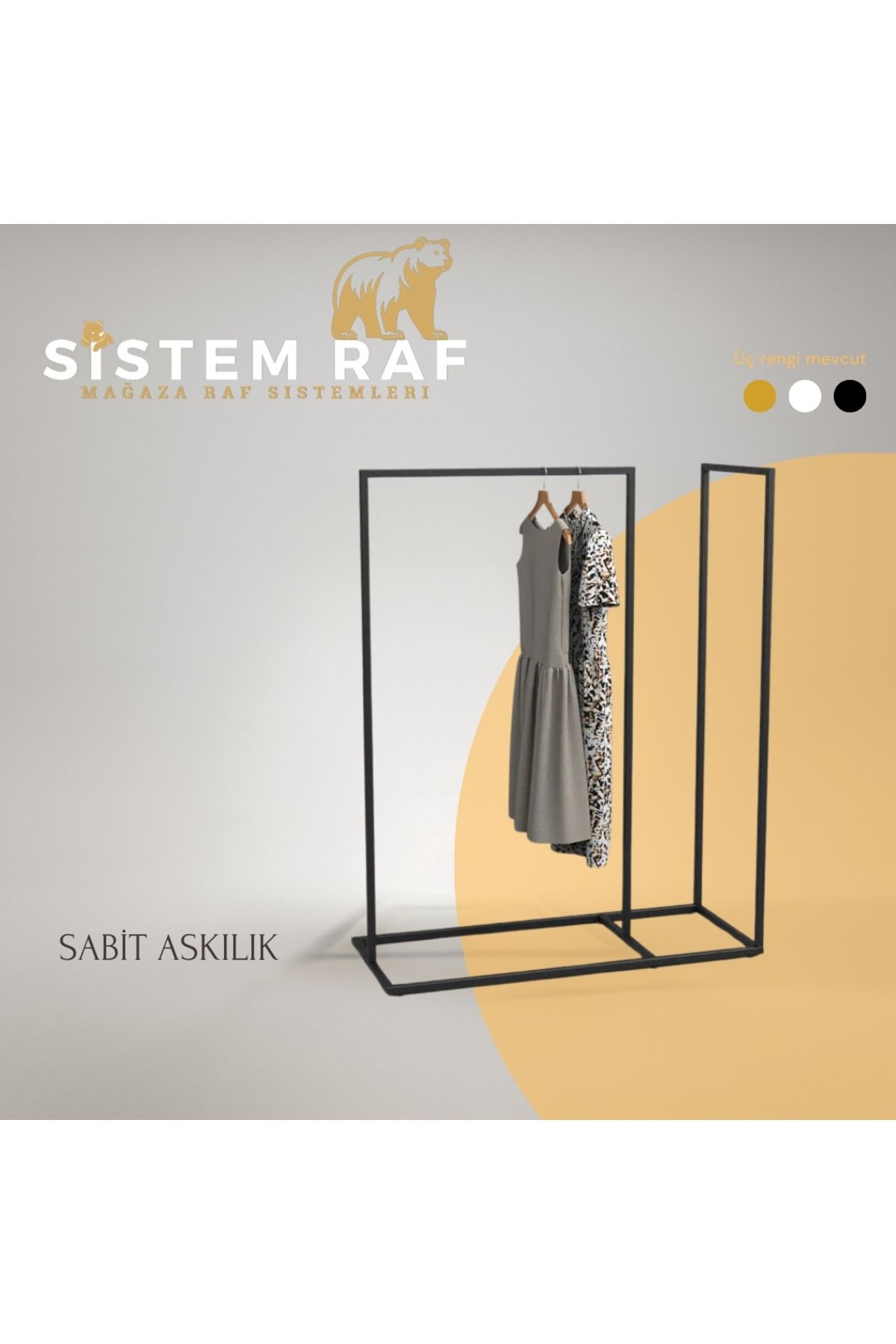 sistem raf Sabit Askılık - Elbise Askılığı