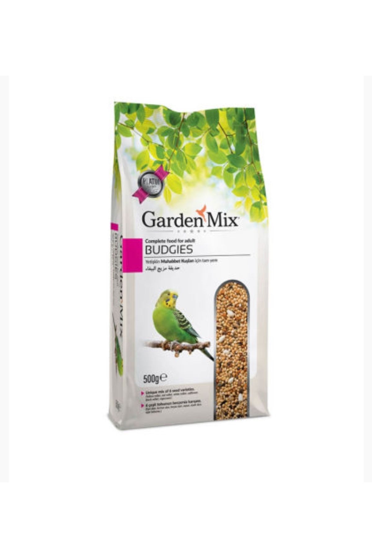 Gardenmix Platin Budgies - Yetişkin Muhabbet Yemi 500g