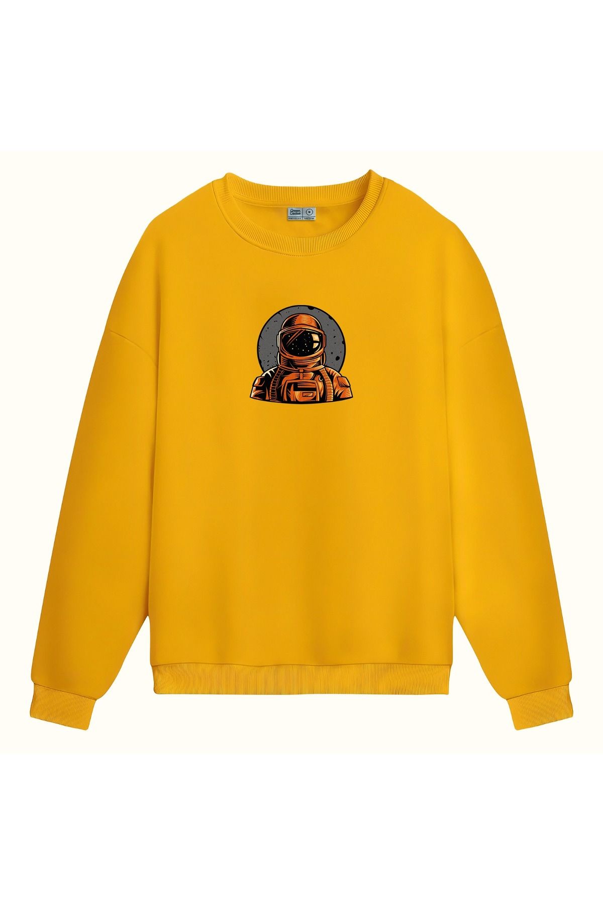 CCwear the planet baskılı bisiklet yaka sweatshirt