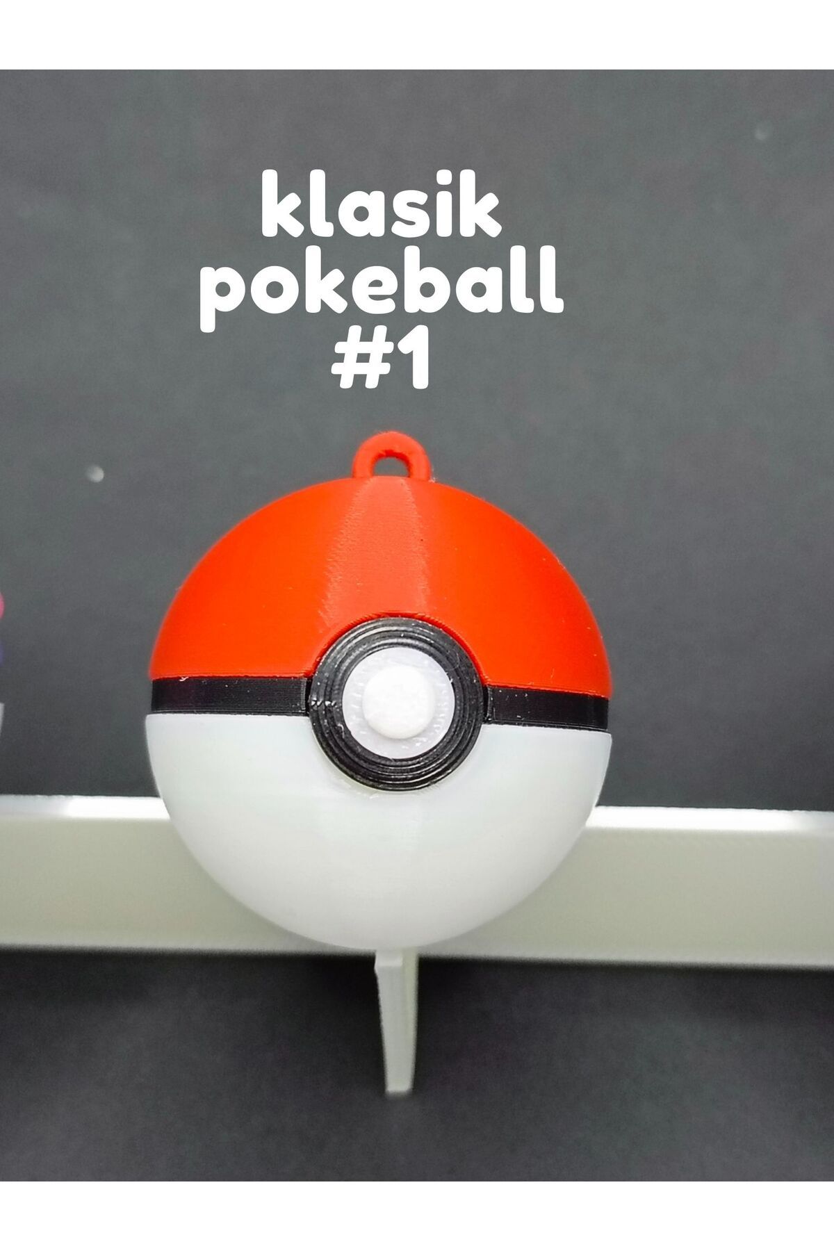 Pokeball Pokemon topu anahtarlık klasik poke topu