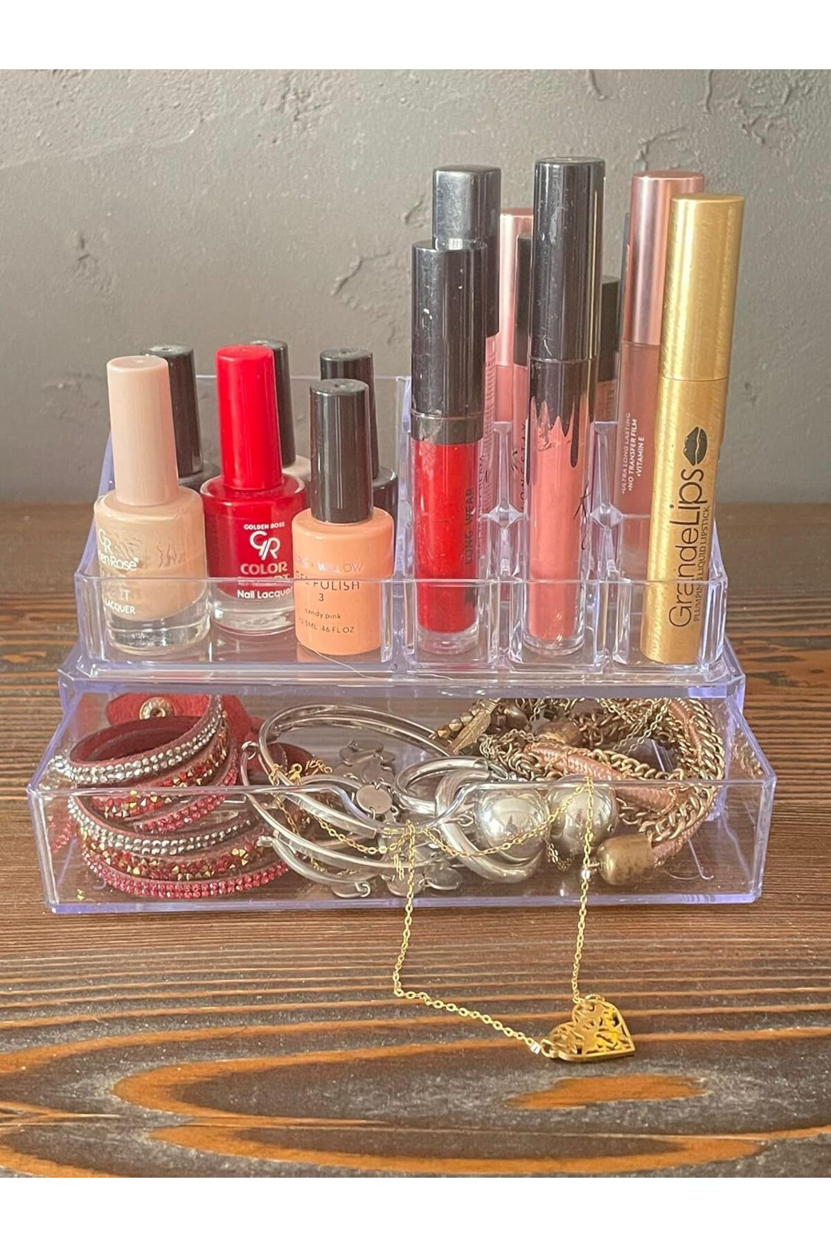 yenibagshop Piramit Kozmetik Ürün Düzenleyicisi Organizer