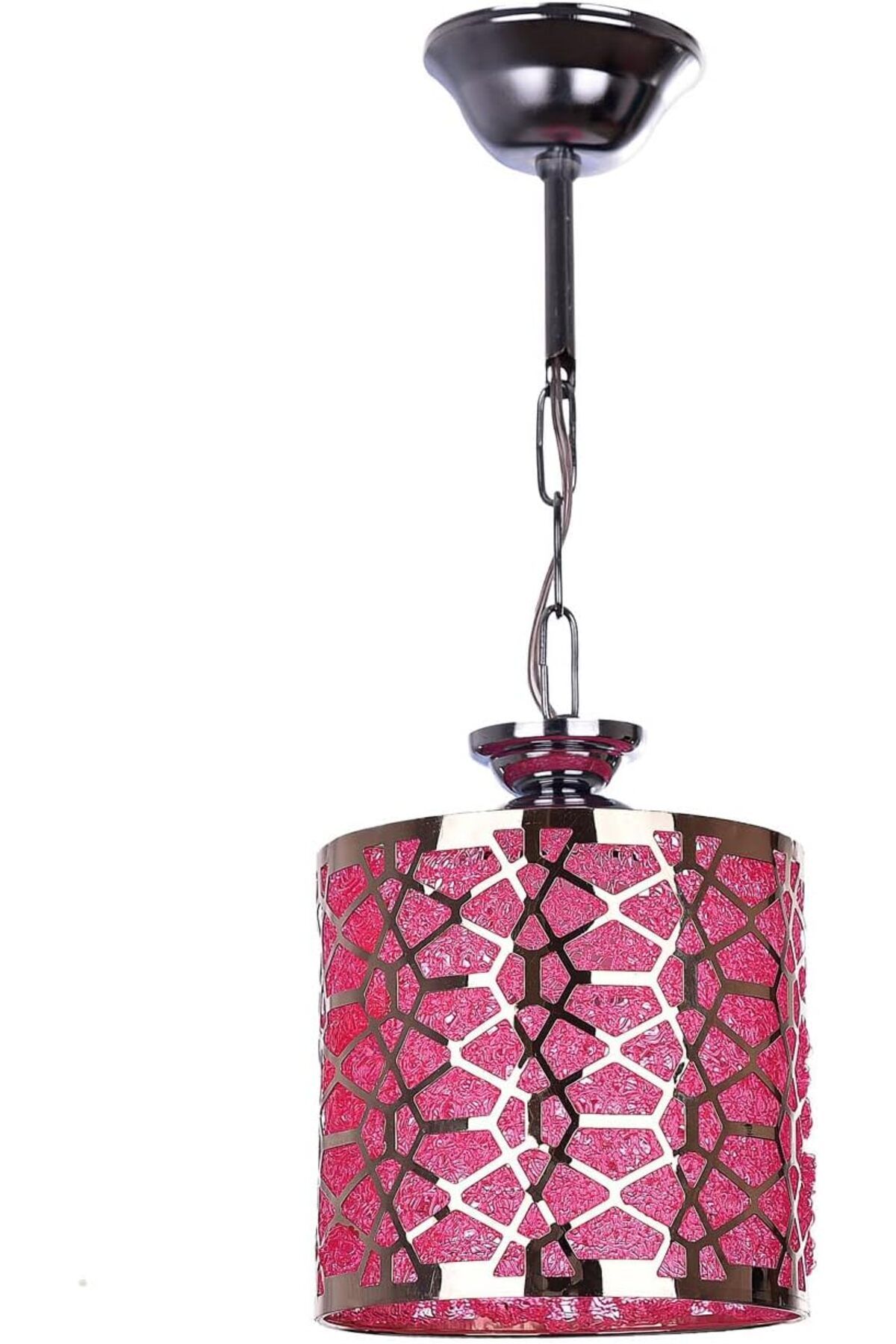 yenibagshop Lucea MAYDA PEMBE-SARI TEKLİ AVİZE