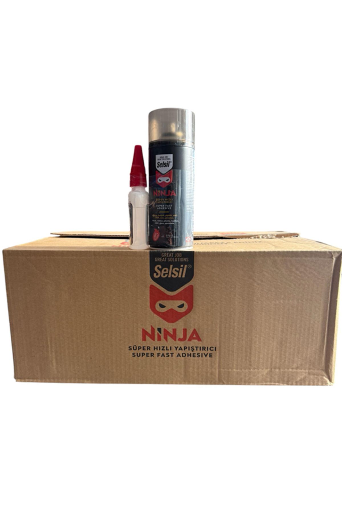 Selsil Ninja Süper Hızlı Yapıştırıcı 400ml+Süper Hızlı Yapıştırıcı 100g. 25 Adet