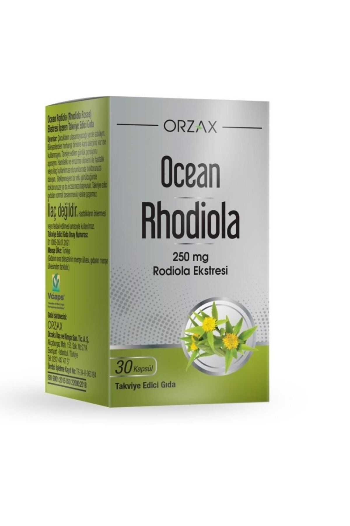 Ocean Orzax Ocean Rhodiola 250mg 30 Kapsül