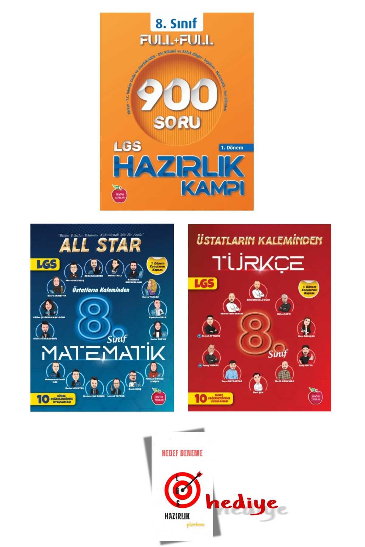 Newton Yayınları Newton LGS 900 Soruda 1.Dönem Hazırlık Kampı -8.sınıf All Star Türkçe Matematik deneme LGS Hazırlık