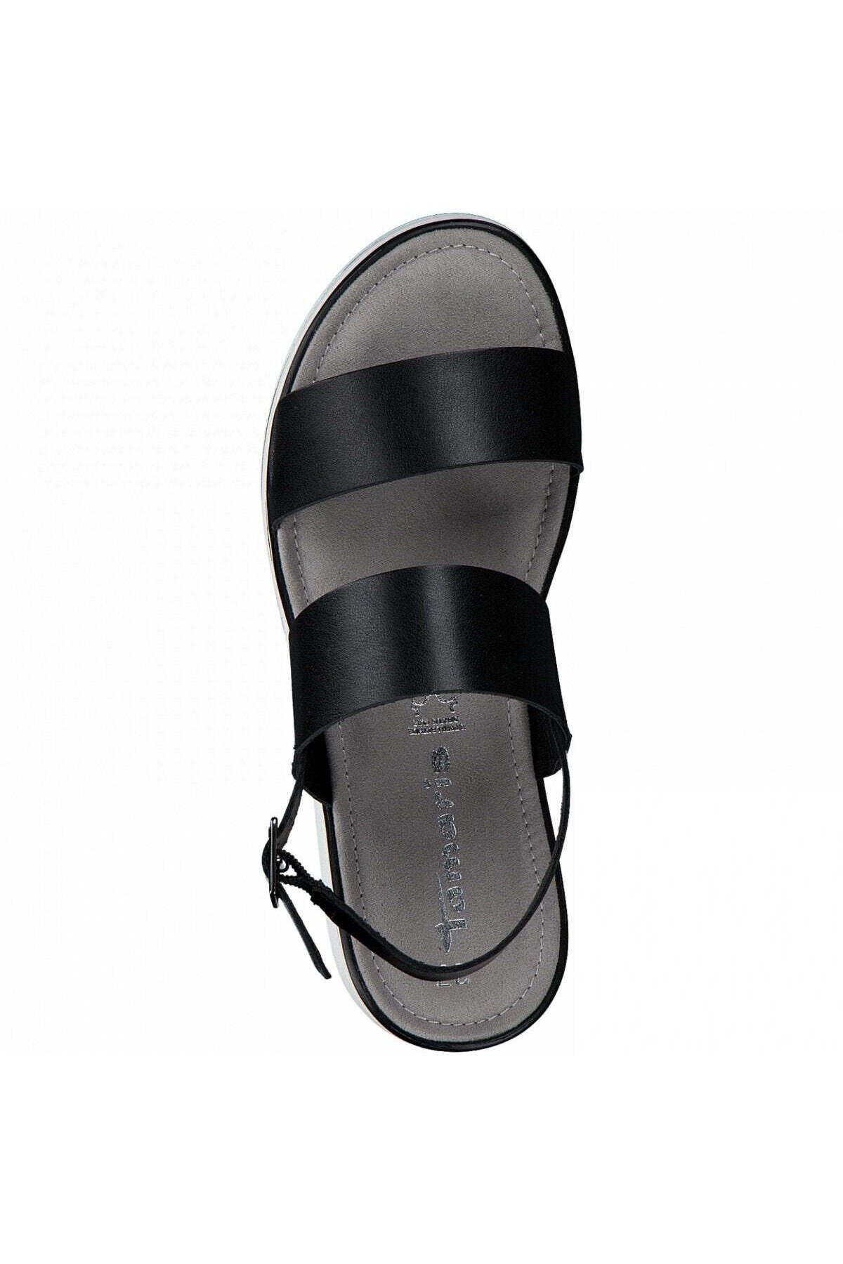 Tamaris-Black Sandals Womens Shoes 5