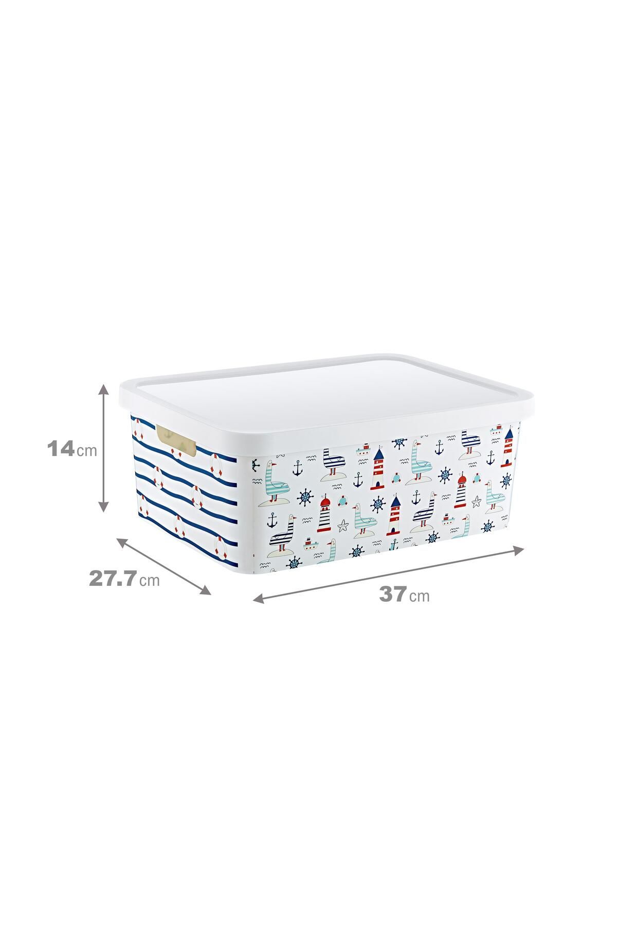 Smartware-12 lt Capacity Stafi Patterned Multi-Purpose Box 2