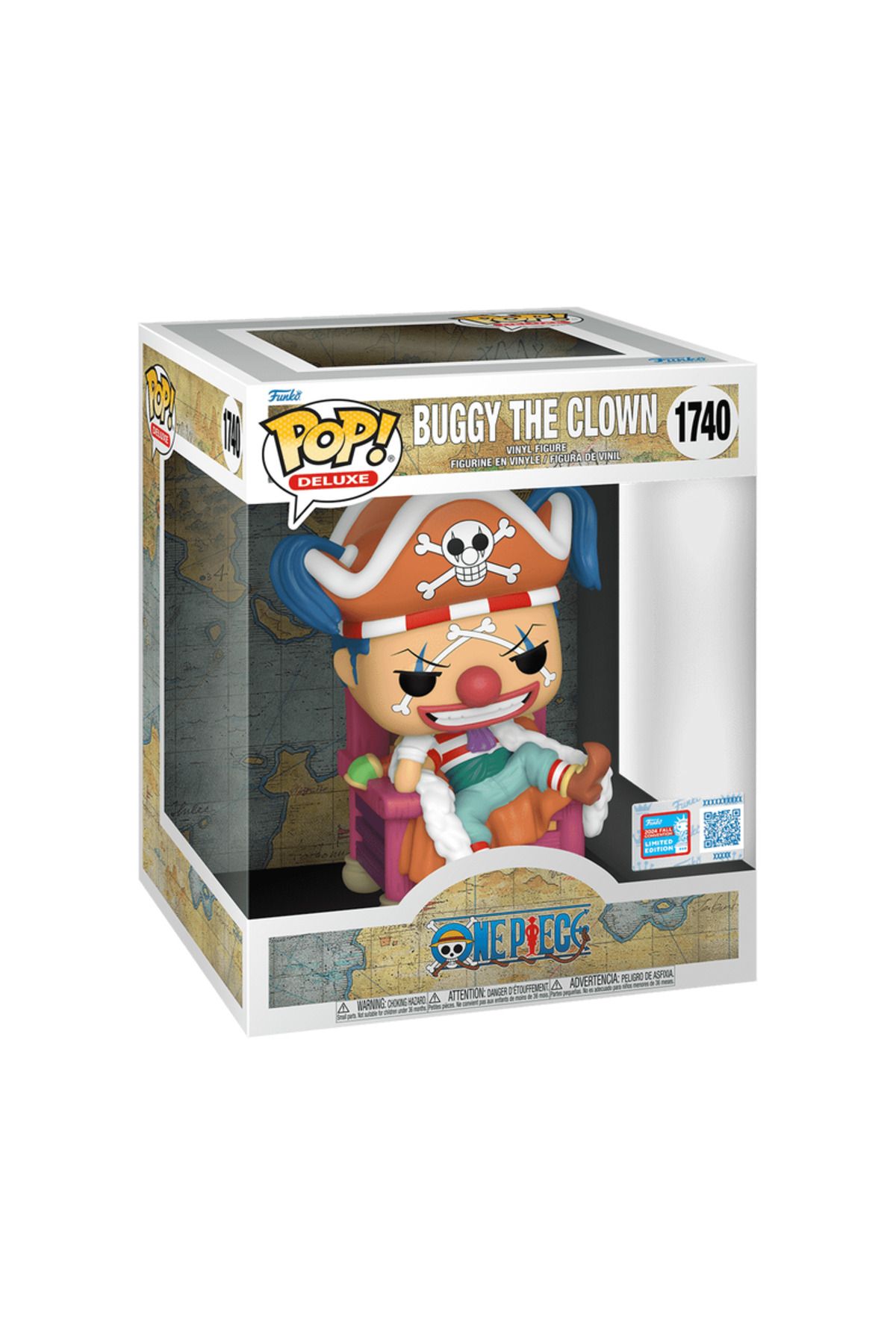 Funko POP! Deluxe: Buggy on Throne one piece anime figür