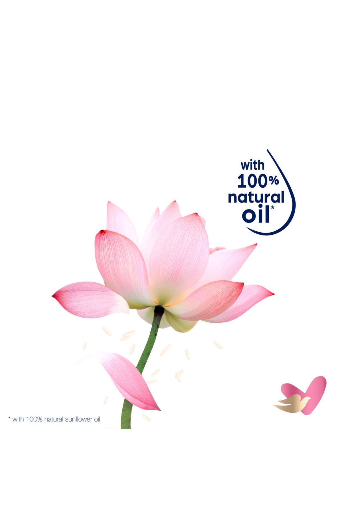 Dove-Body Love Glowing Care Body Lotion, 100% Natural Oils, Lotus Flower Extract & Rice Milk, 400ml 3