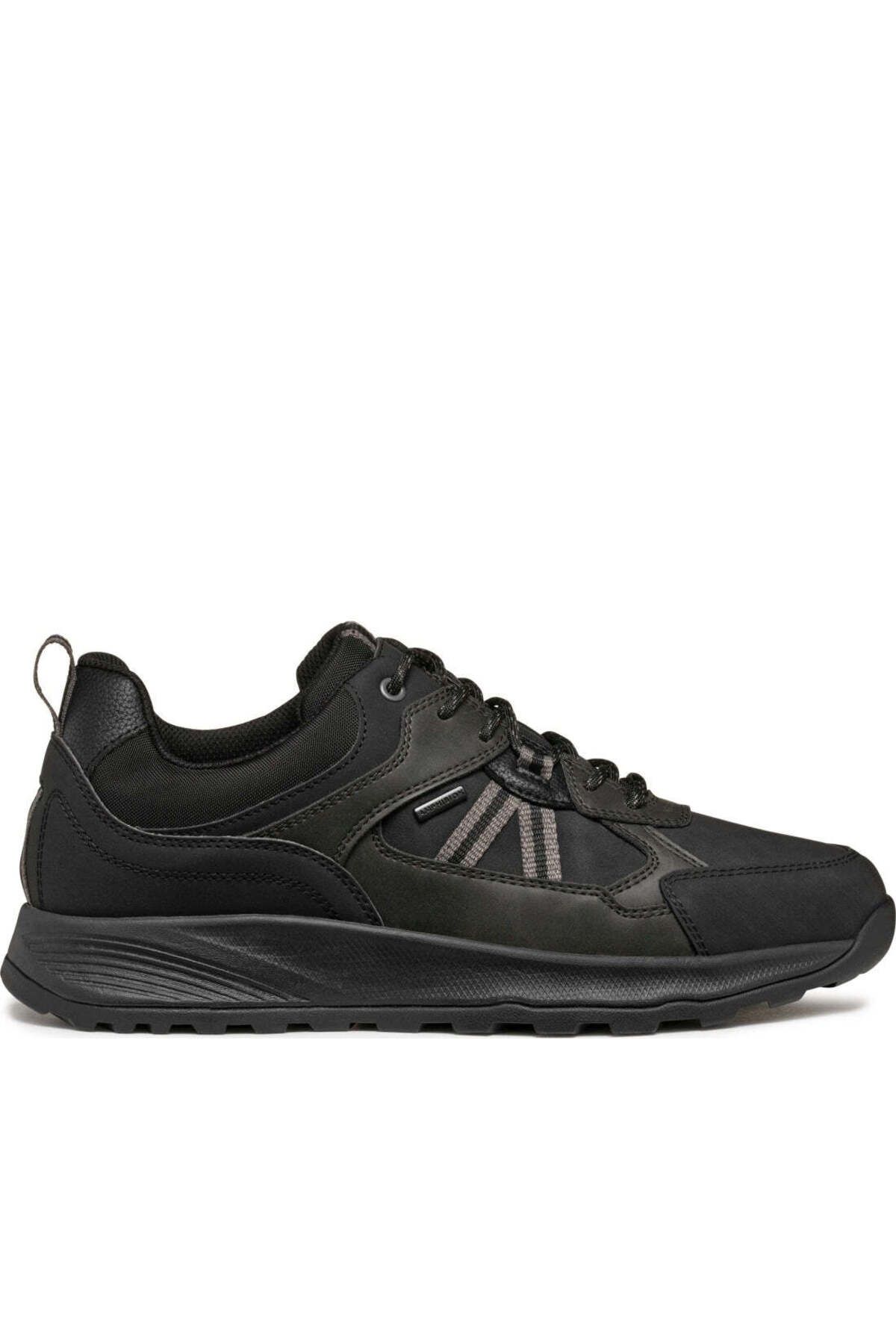 Geox-Black Trainers Mens Shoes 2