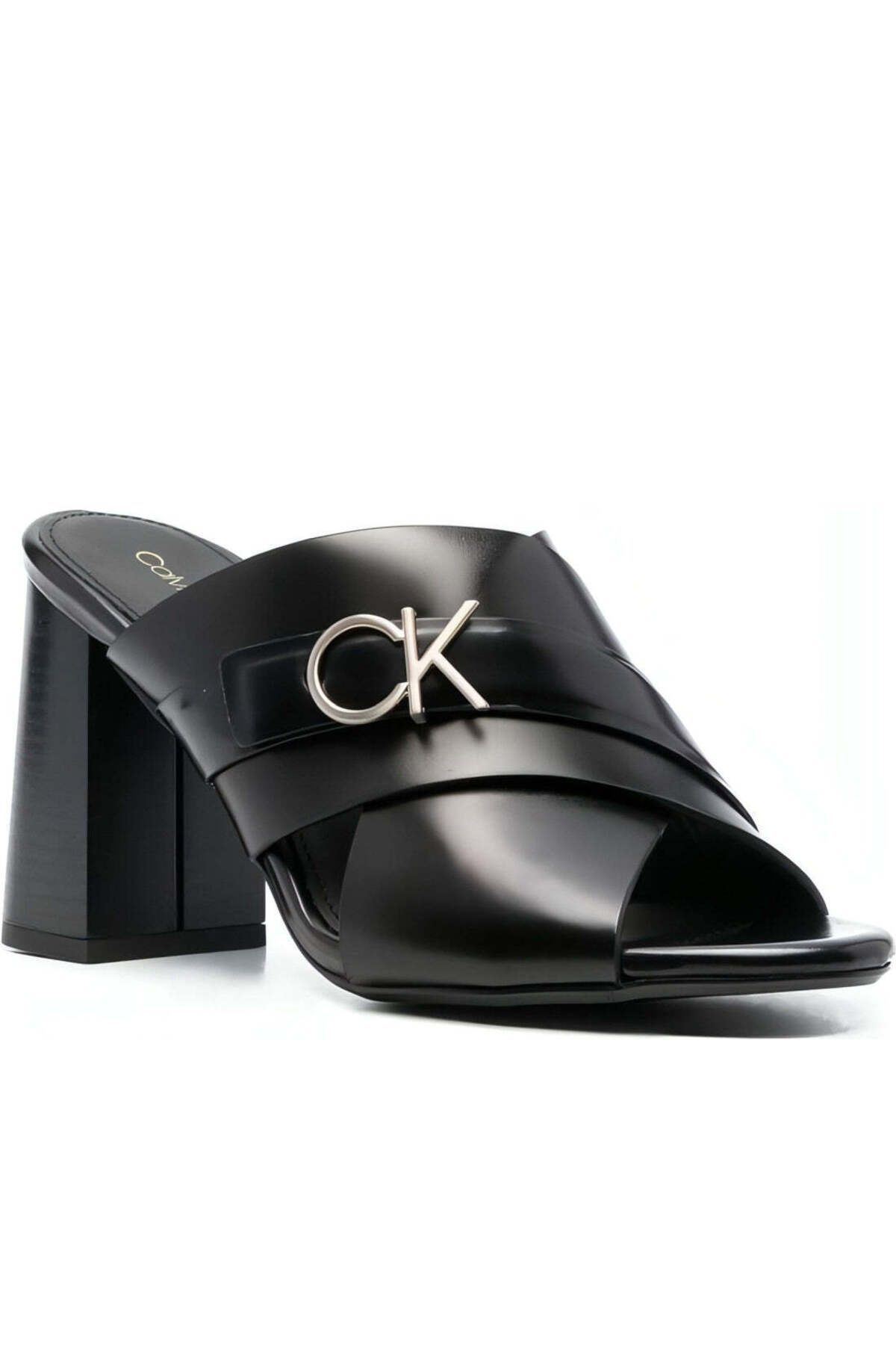 Calvin Klein-Sandale negre Pantofi dama 1