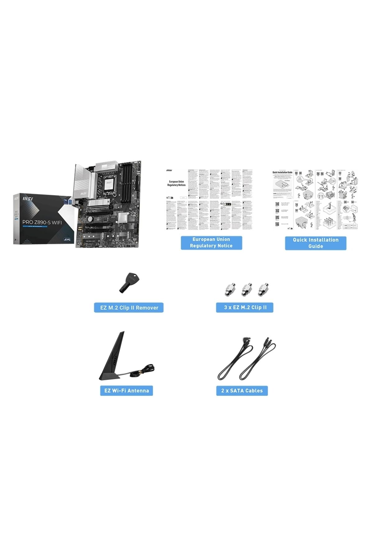 MSI-Pro Z890-S Wifi Ddr5 8600Mhz Oc Rgb M.2 1851P Atx Motherboard 7