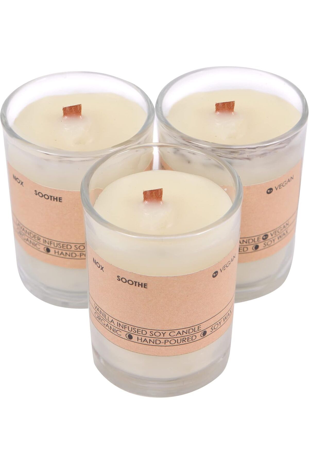 yenibagshop Bergamot Kokulu Şat Bardak Mum 3'lü Set