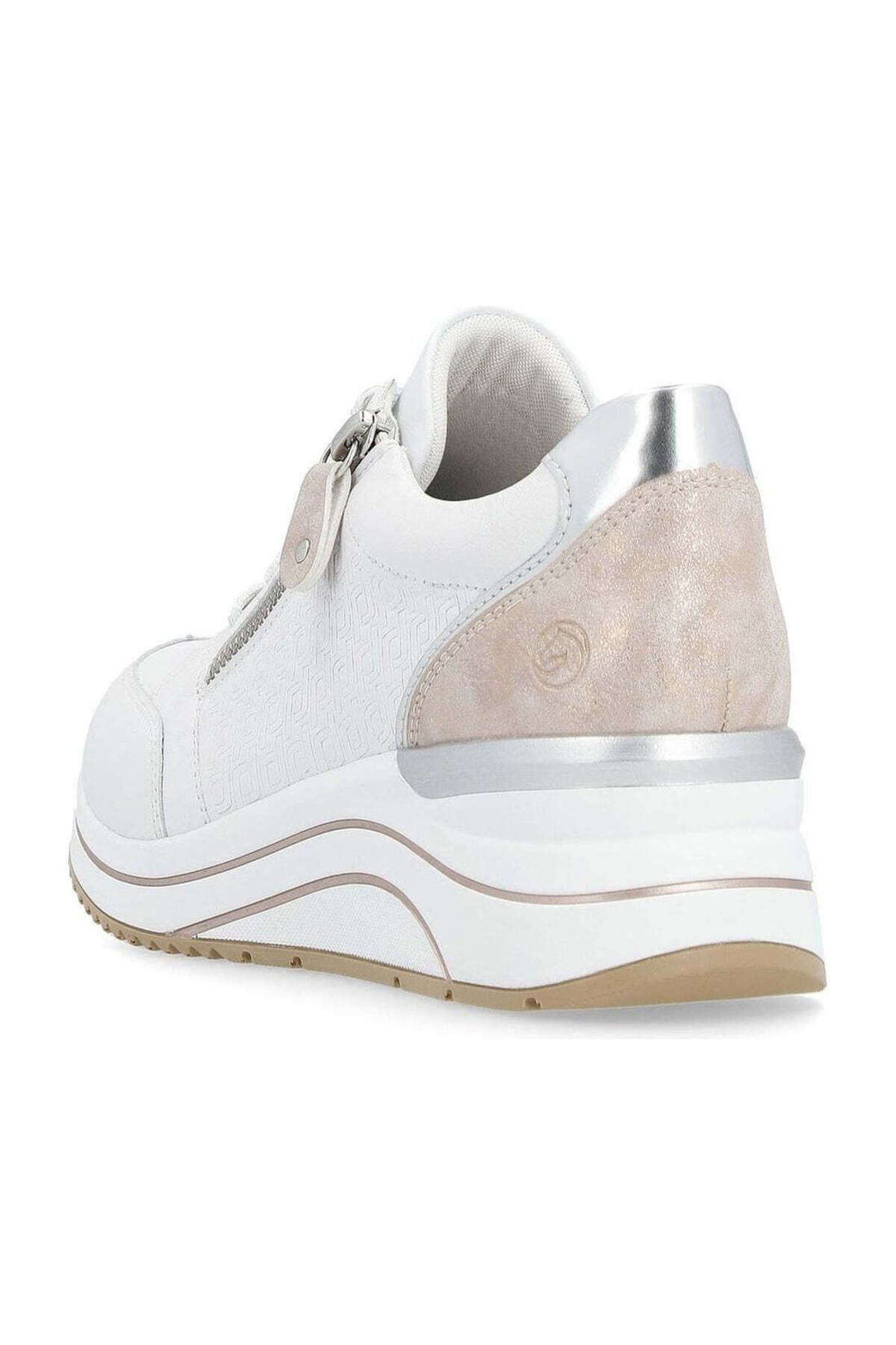 Remonte-White Trainers Womens Shoes 3