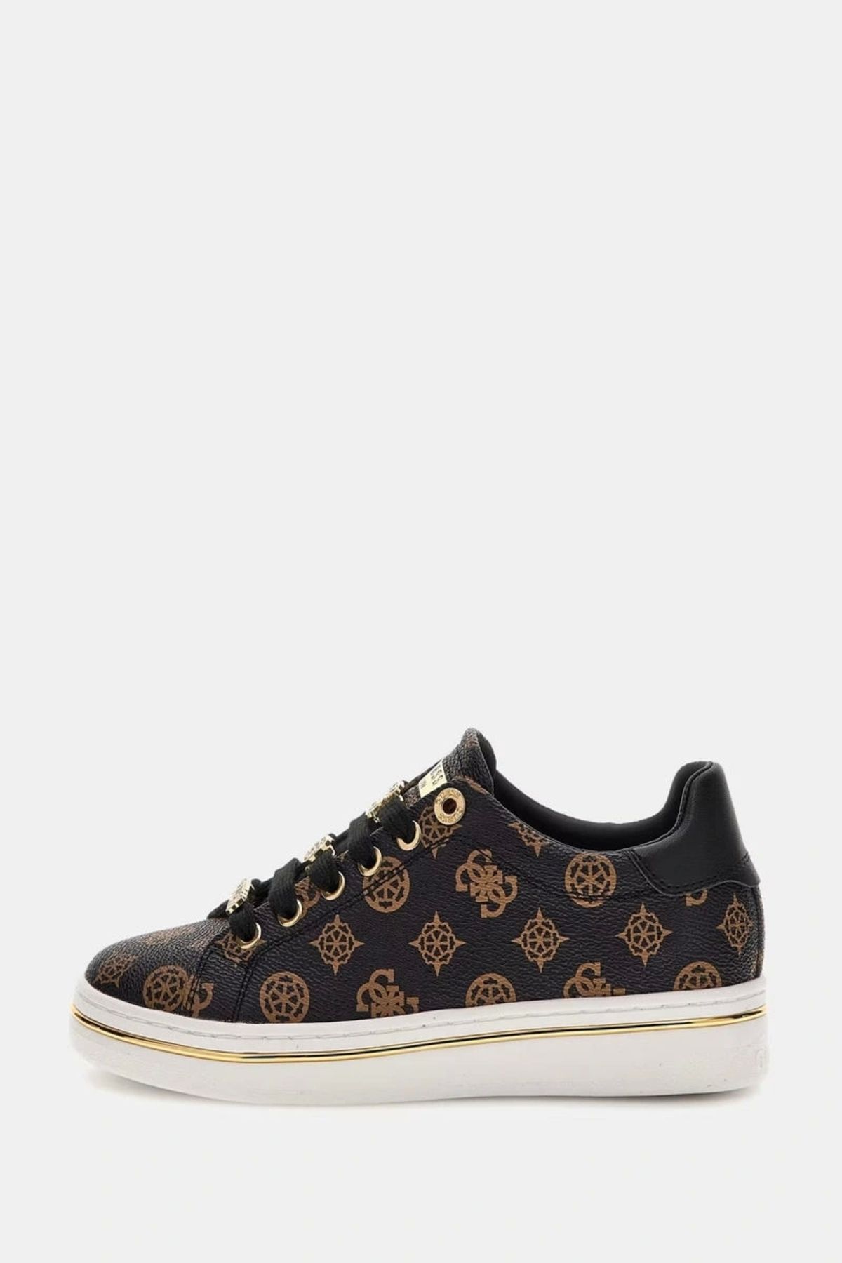 Guess Kadın Kahverengi Stasey 4G Logolu Sneaker