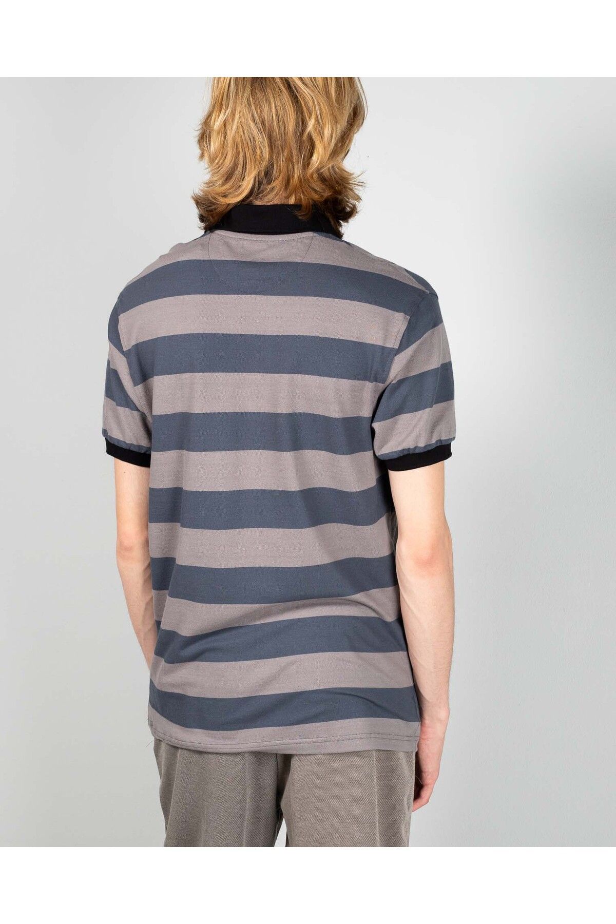 Miniprix-Men's casual striped cotton T-shirt 24KOS47001 6