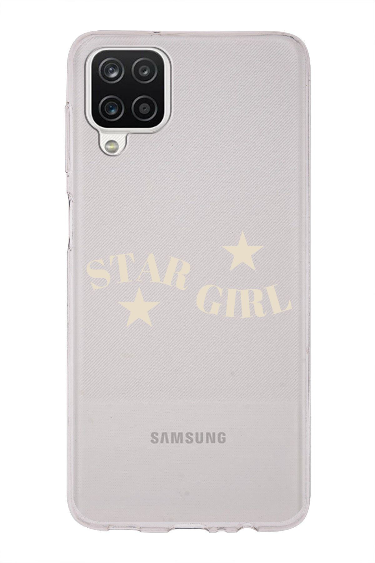 moonset Samsung Galaxy A22 / M22 / M32 Uyumlu Star Girl Tasarımlı Baskılı Şeffaf Telefon Kılıfı