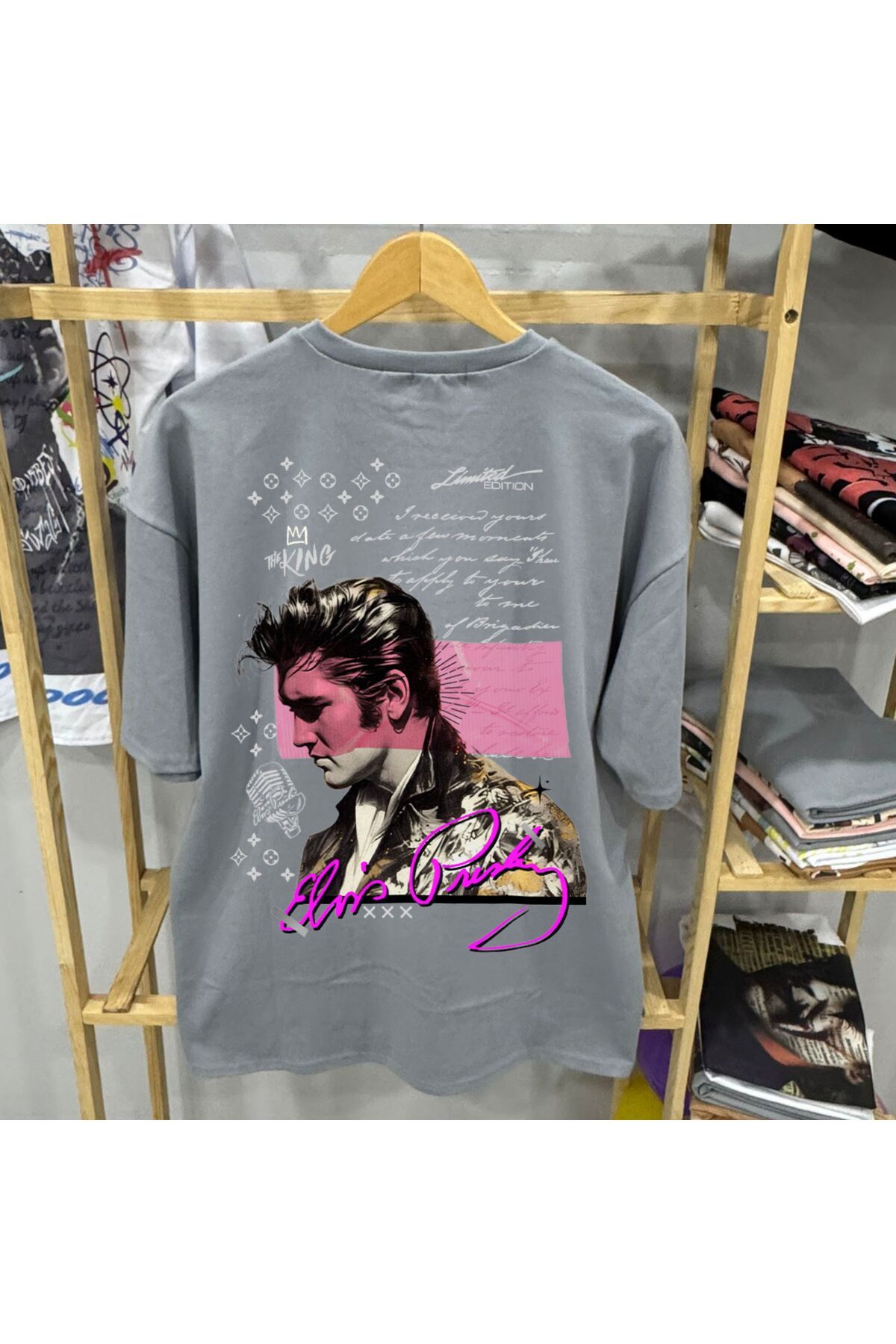 TOMRİS TASARIM elvis presley baskılı T-shirt