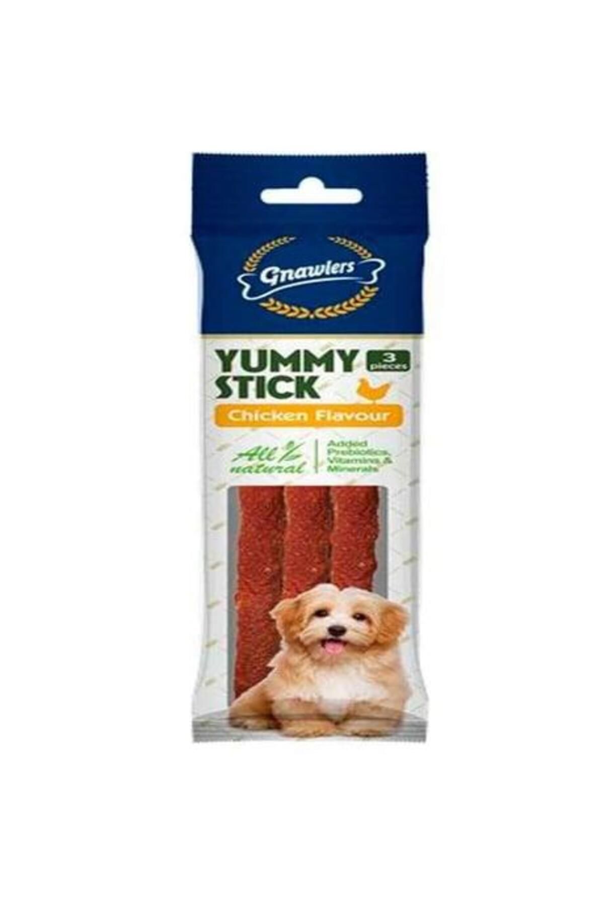 Gnawlers Yummy Köpek Ödülü Tavuklu 3'lü Paket