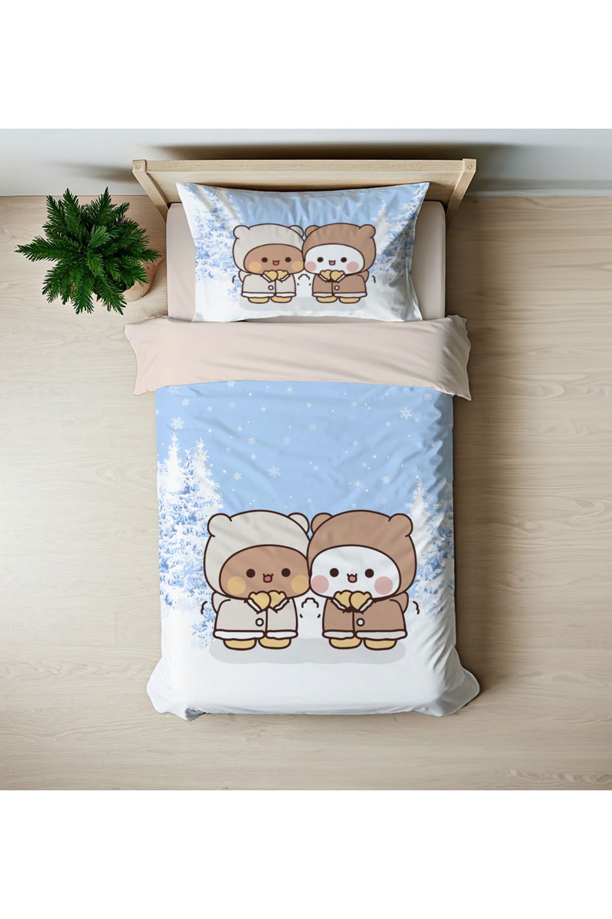 hediyechy Gift Duvet Cover   dudu budu   3d  baskılı  Temalı Tek Kişilik Nevresim Takımı