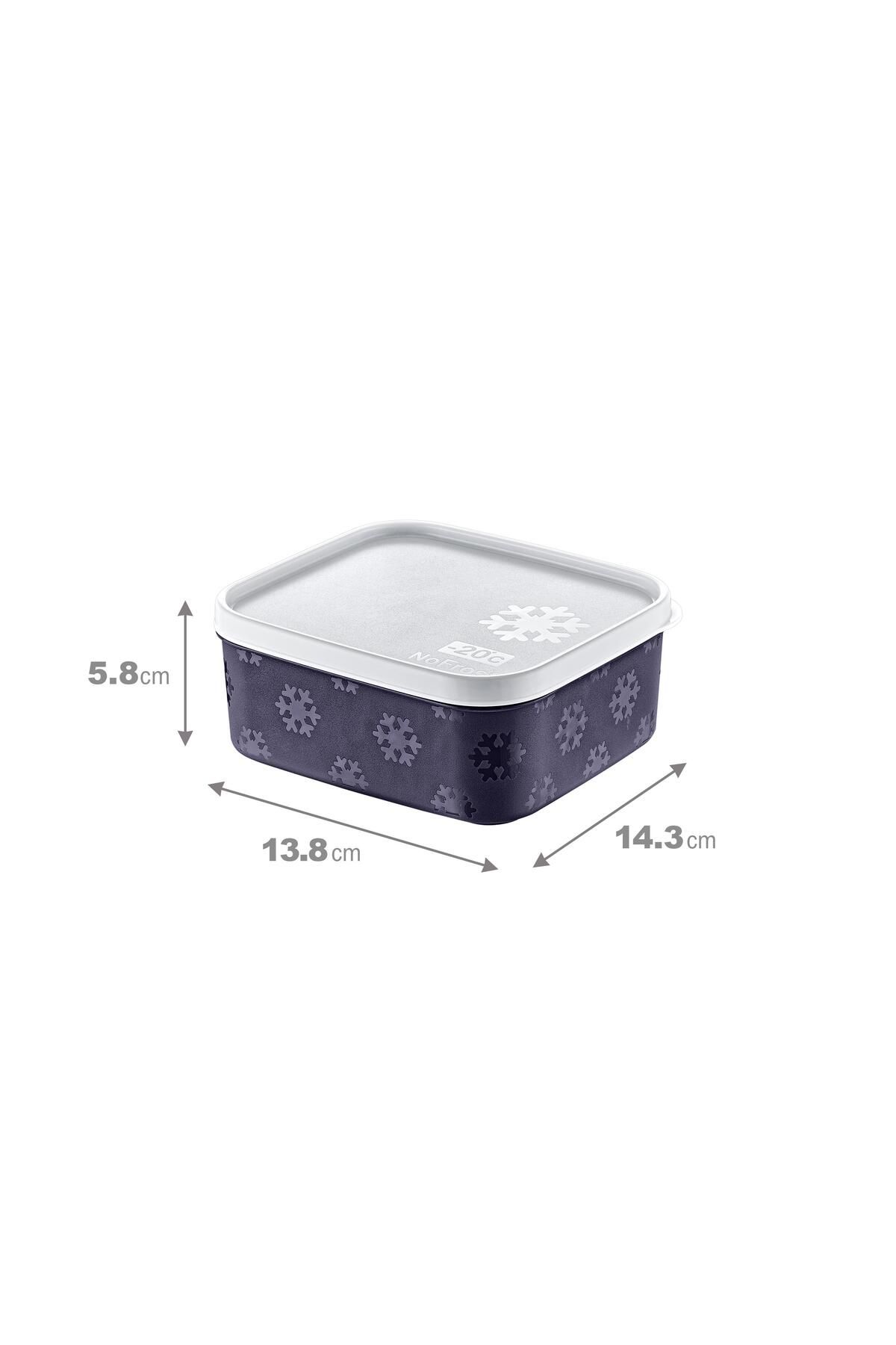 Smartware-Navy Blue 700 ml - Set of 4 No Frost Storage Container 3