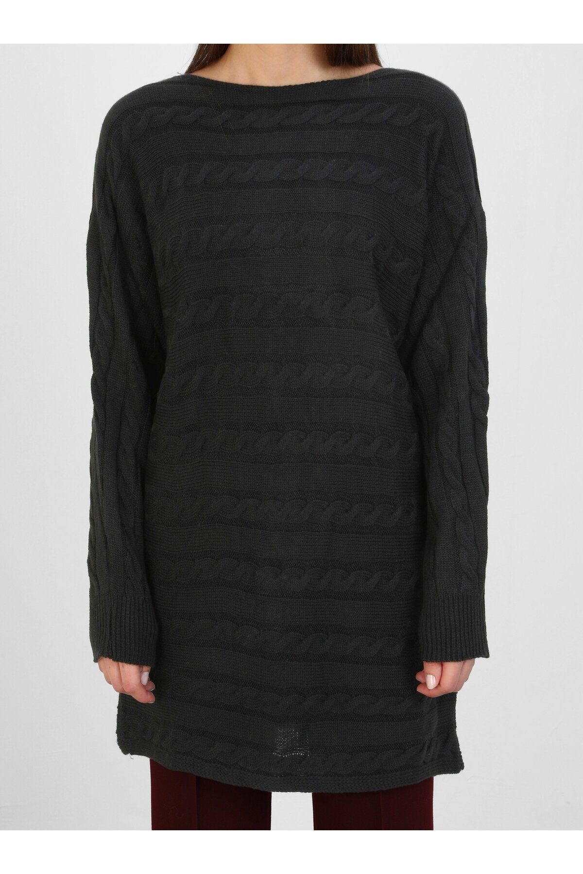 Por La Cara-Black Knitwear Tunic - Por La Cara Design 3