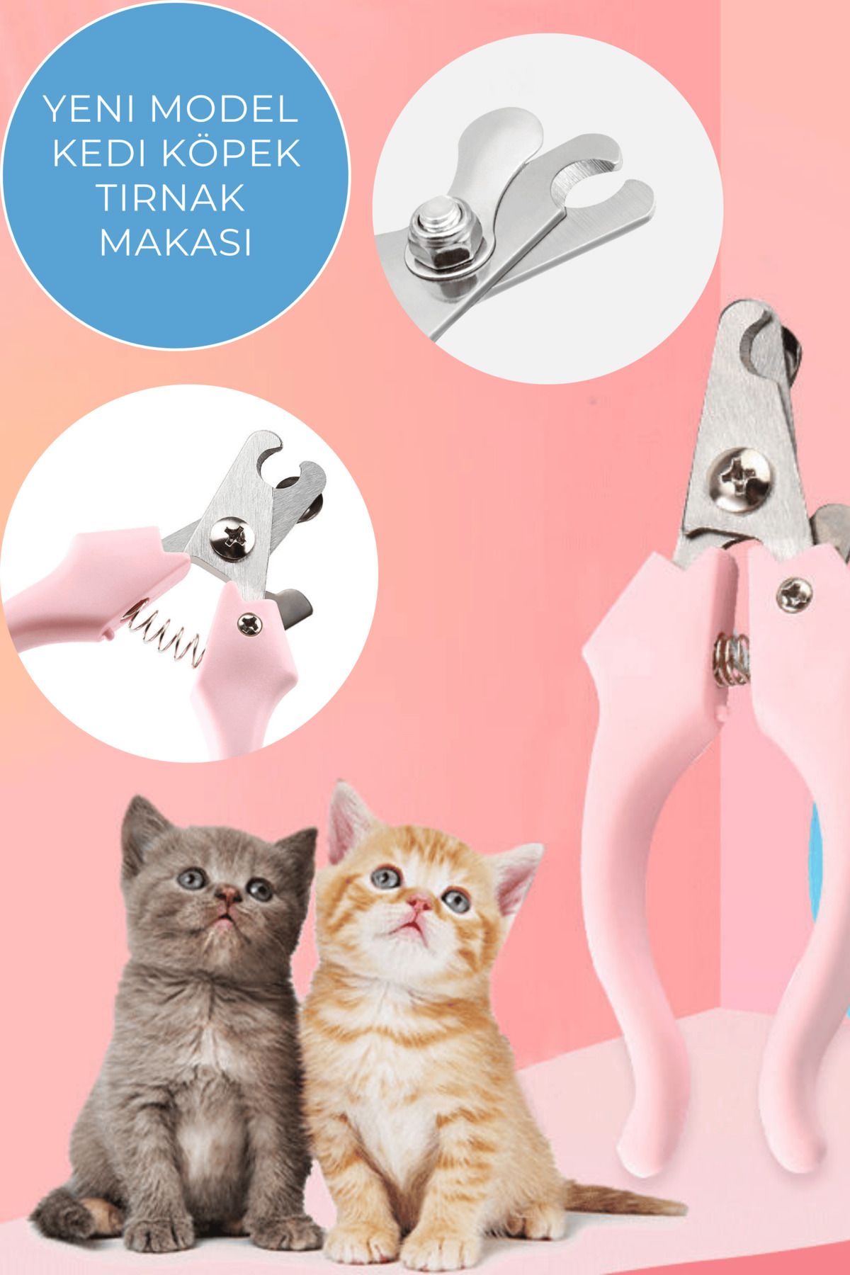 Kinlee Yeni Model Kedi Köpek Tırnak Makası – Güvenli ve Pratik Kullanım