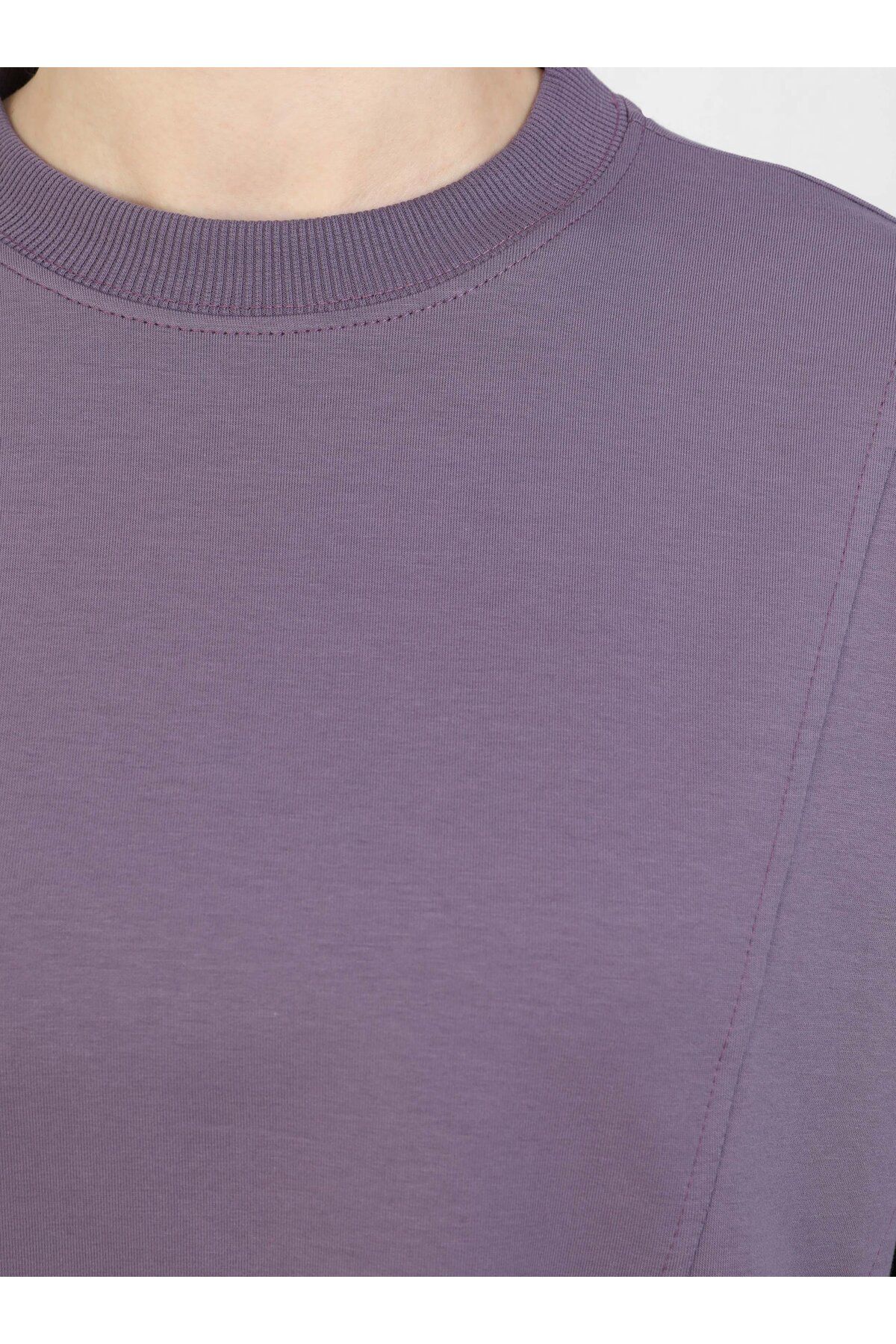 Benin-Oversize Short Sweatshirt - Lavender - Benin 4