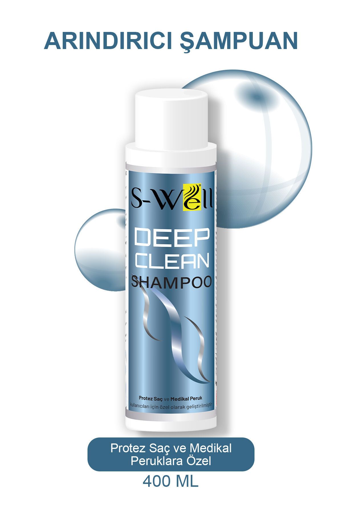 S-Well Deep Clean Shampoo | Protez Saç Bakım Şampuanı 400 ML