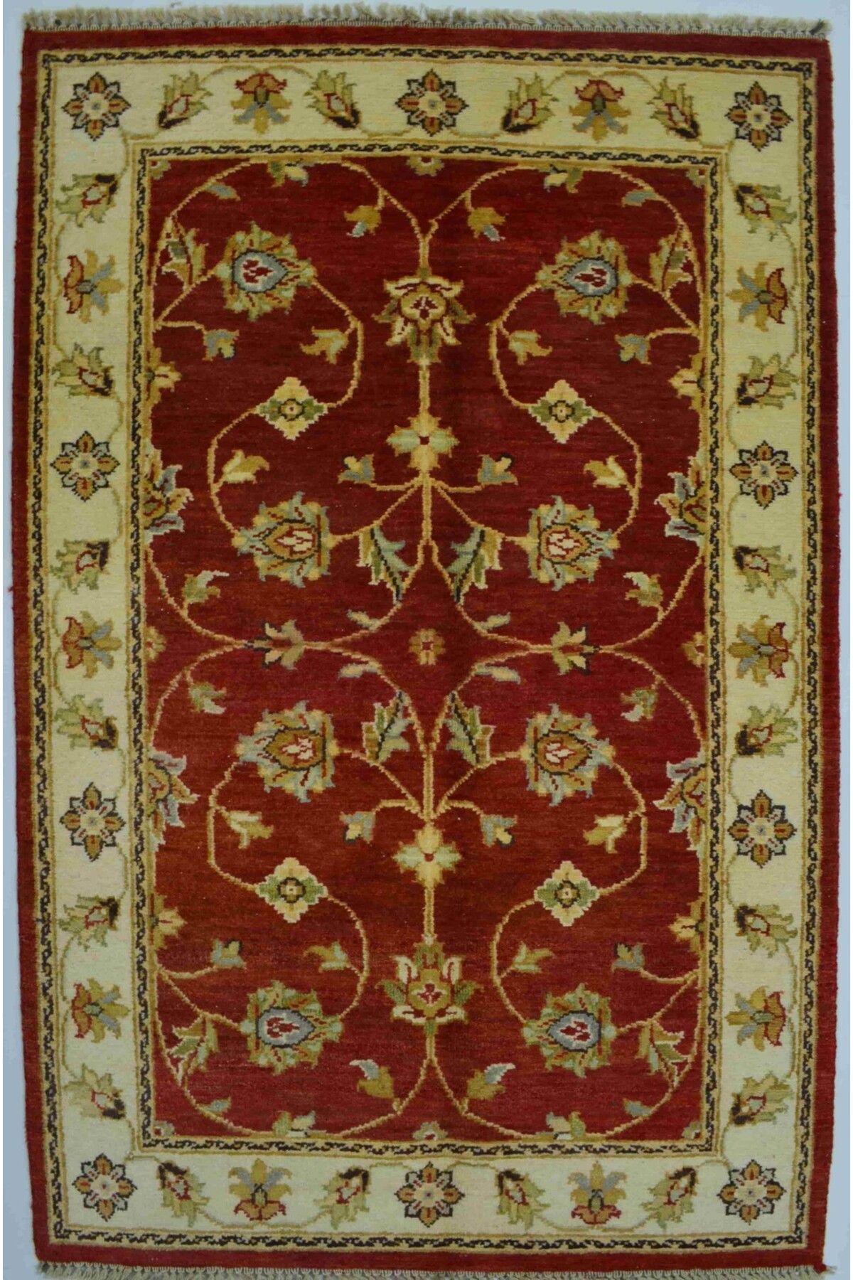 Handmade Kirman Yünü El Dokuma Uşak Ziegler Halısı 90x160 cm (1.44 m²)