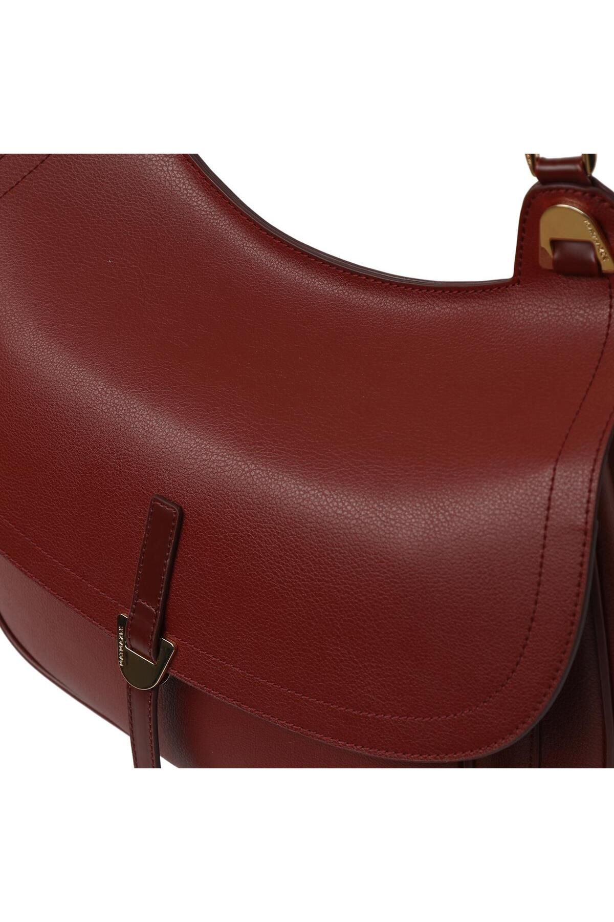 Matmazel-Baten Burgundy Women's Hand and Shoulder Bag 4