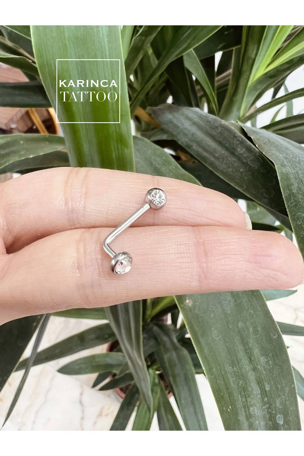 Karınca Piercing-Genital Piercing with Stones (Ant Tattoo) 5