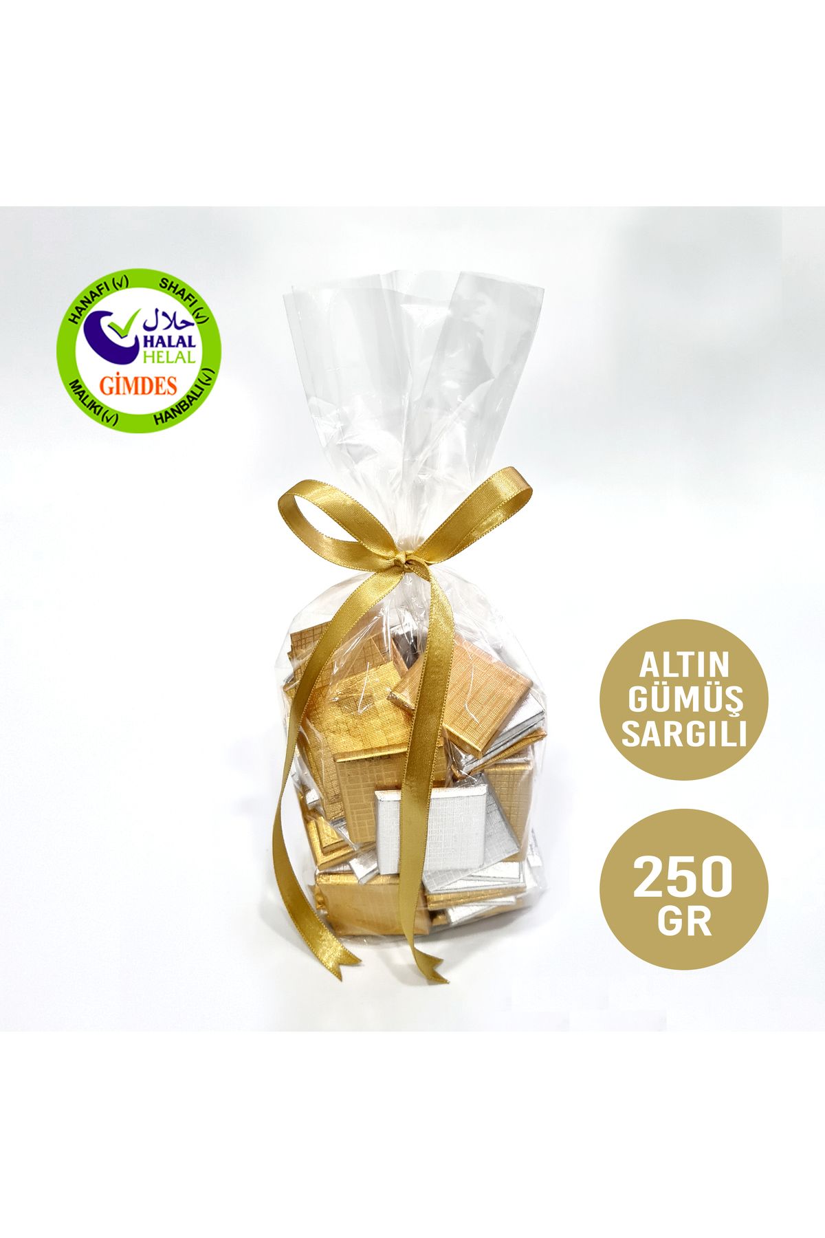 Milat Altın/gümüş Sargılı Sütlü Madlen Çikolata 250 Gr.