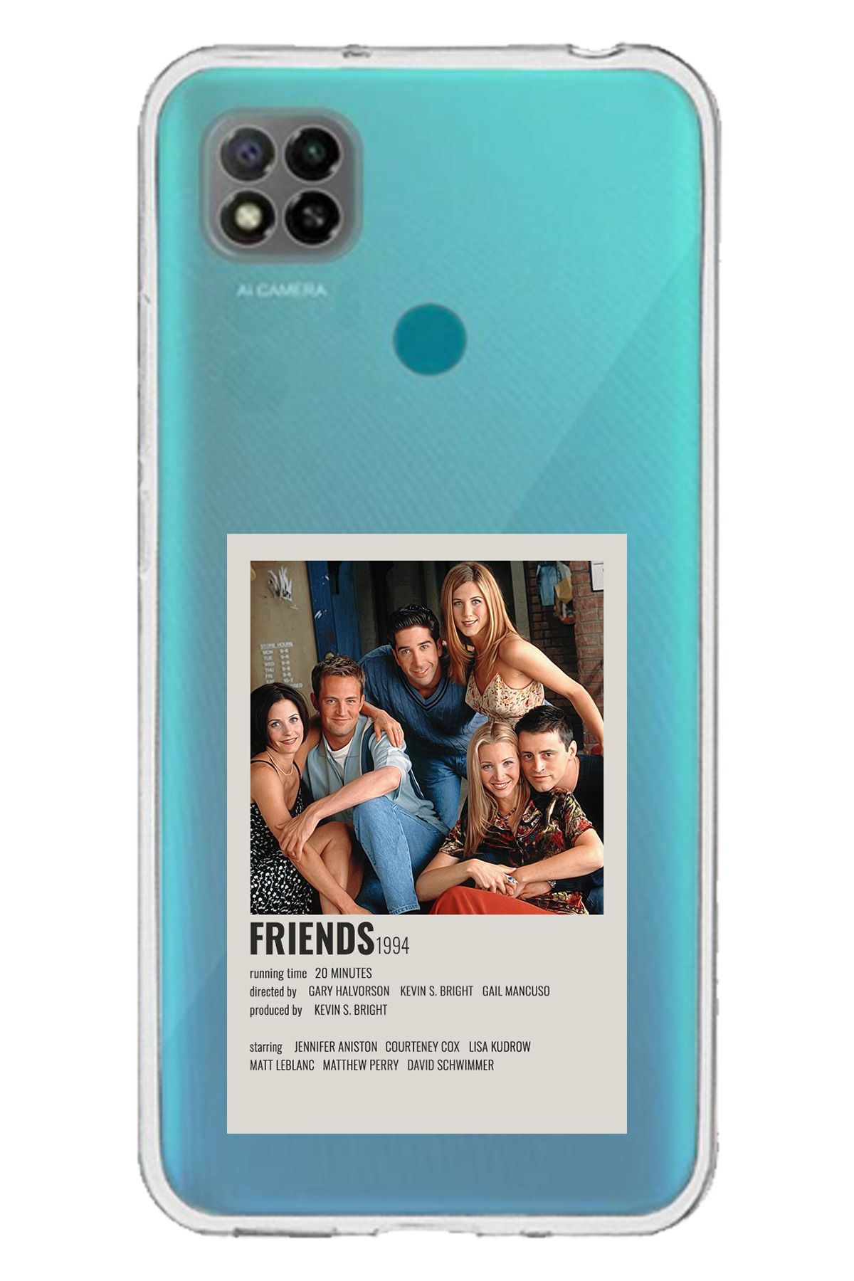 TechTree Redmi 9C / 10A Uyumlu Friends Mini Poster Tasarımlı Şeffaf Silikon Kılıf