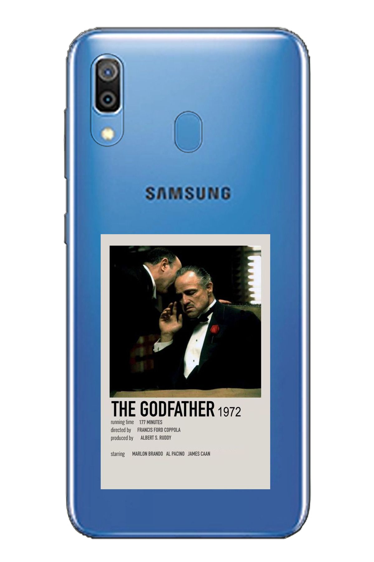 TechTree SAMSUNG Galaxy A20 / A30 Uyumlu The GodFather Baba Poster Tasarımlı Şeffaf Silikon Kılıf